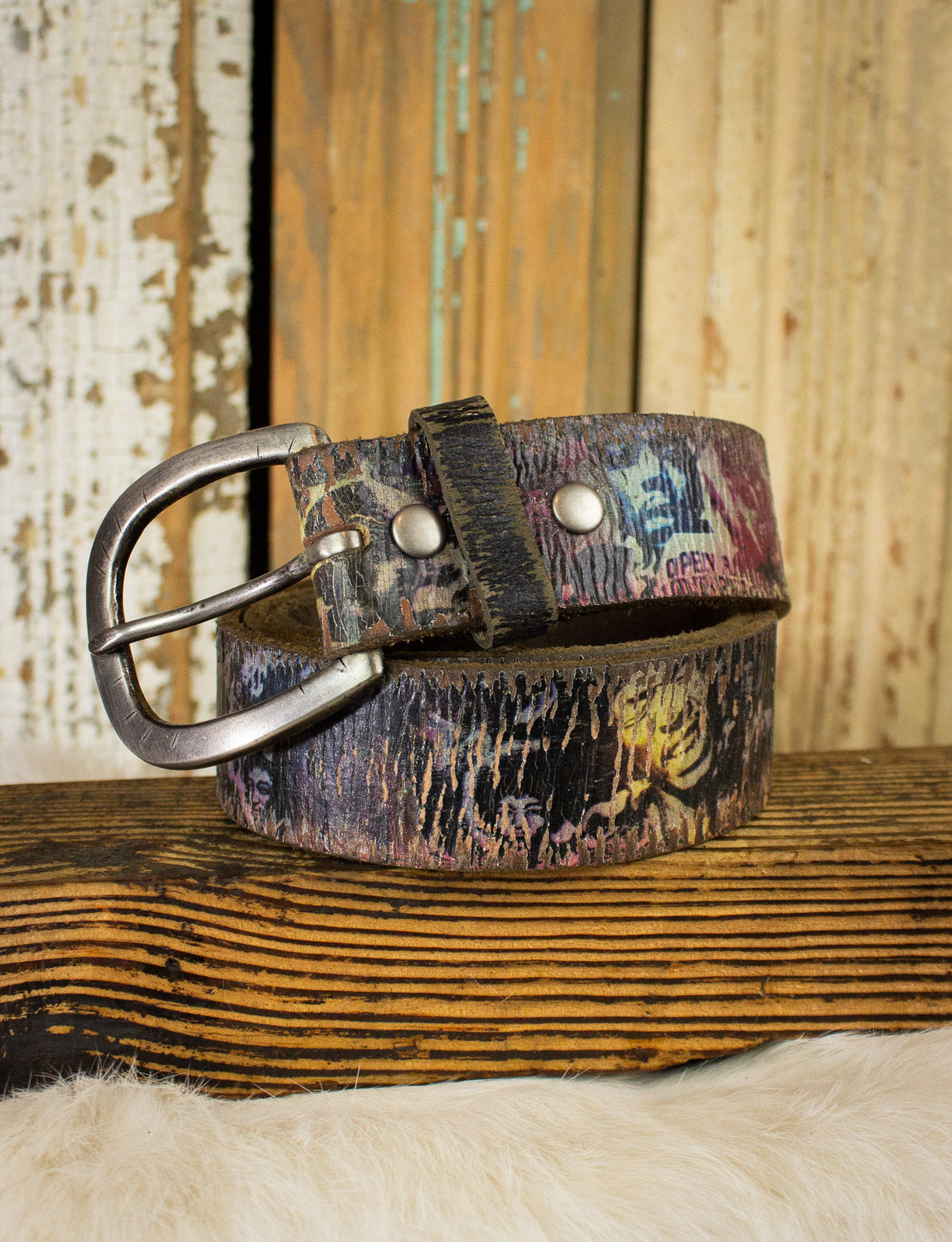 Bill Lavin Jimi Hendrix Custom Leather Belt