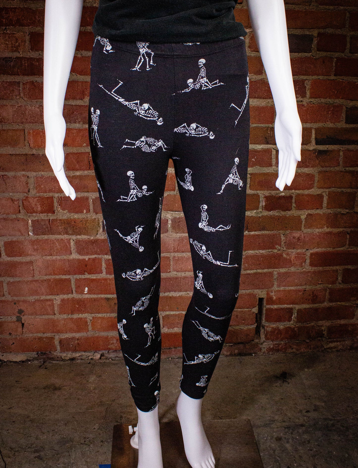 Vintage Fashion Victim Sex Skeletons Pants 1991 Black Small