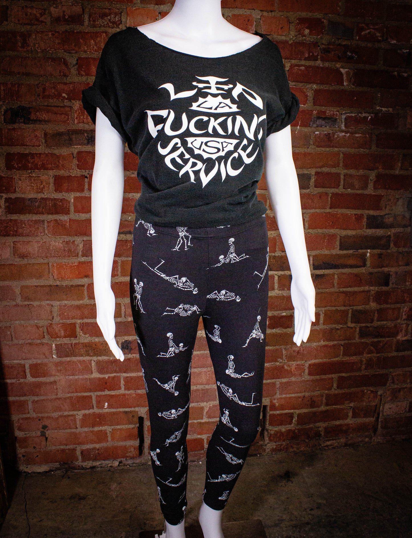 Vintage Fashion Victim Sex Skeletons Pants 1991 Black Small