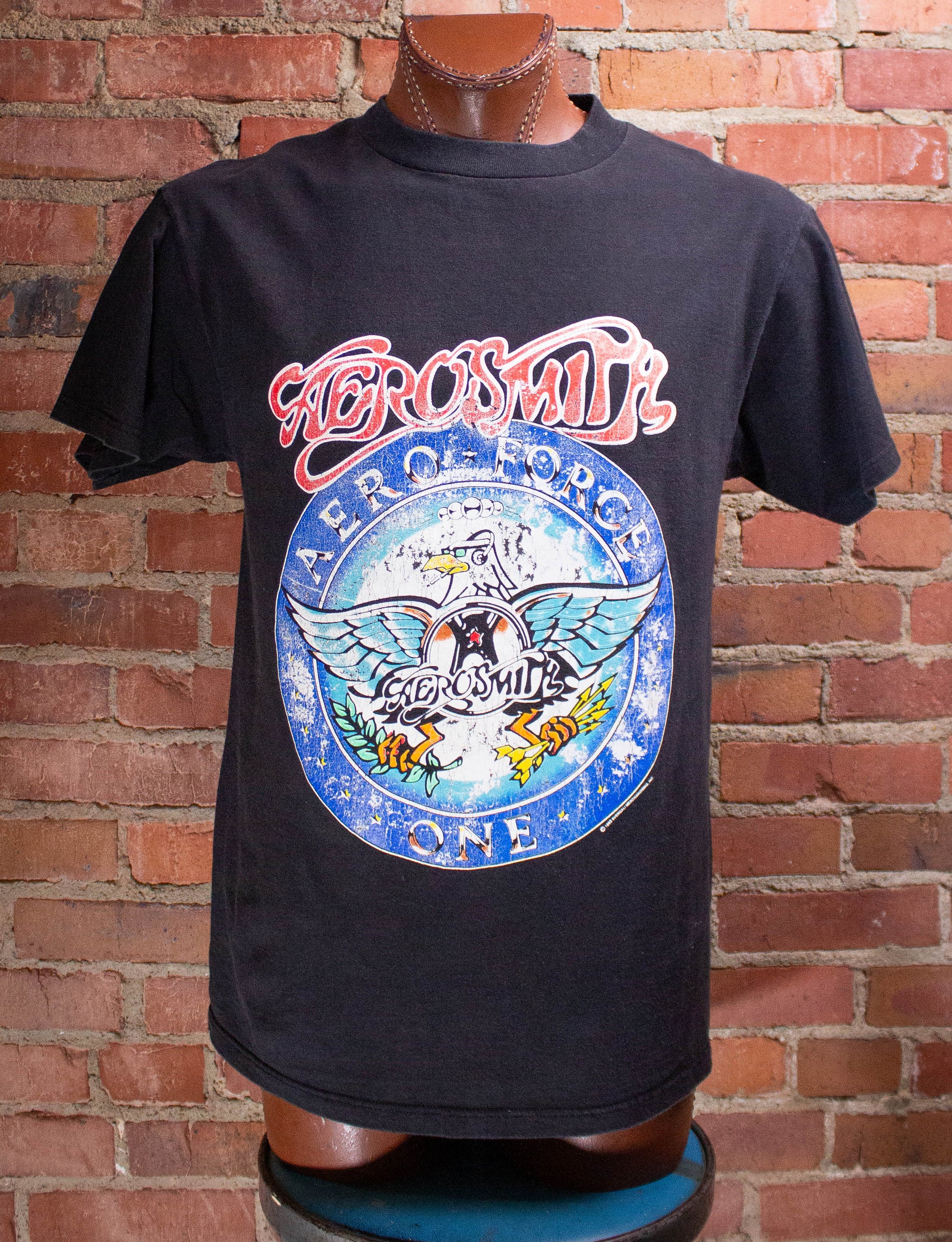 Vintage Aerosmith Aeroforce One Get A Grip Concert T-Shirt 1993 L