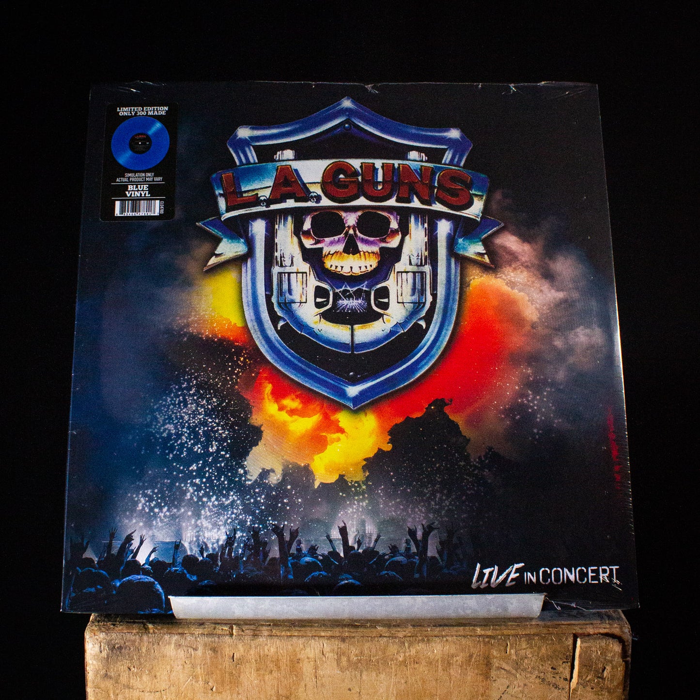 LA Guns Live in Concert LP (Blue)