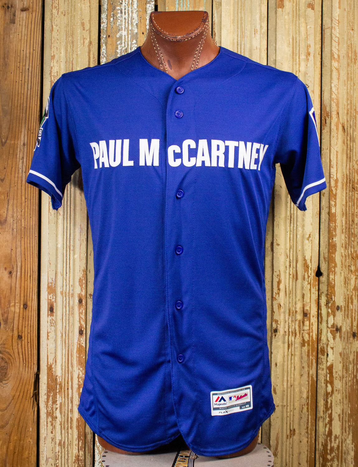 Paul McCartney Freshen Up Concert MLB Jersey 2019 Blue Large