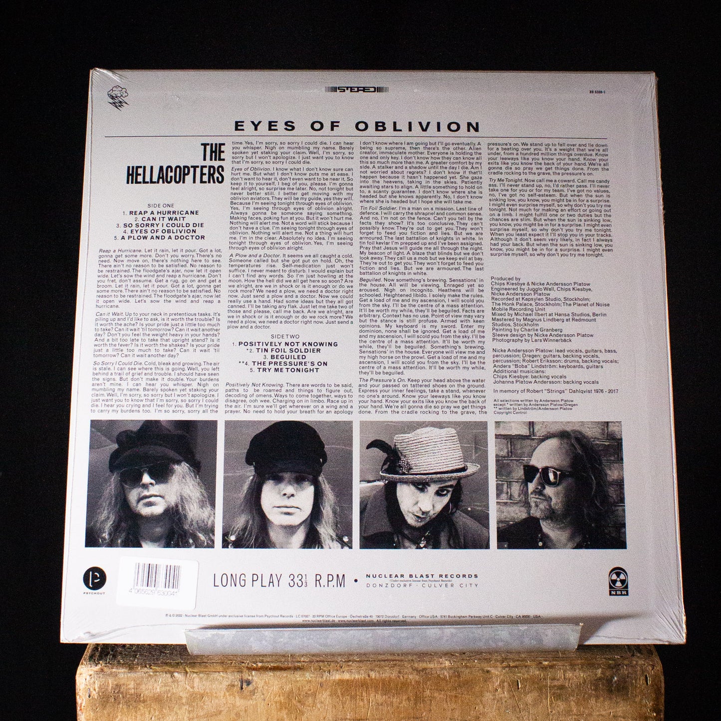 The Hellacopters Eyes of Oblivion LP (Clear Vinyl with Poster)