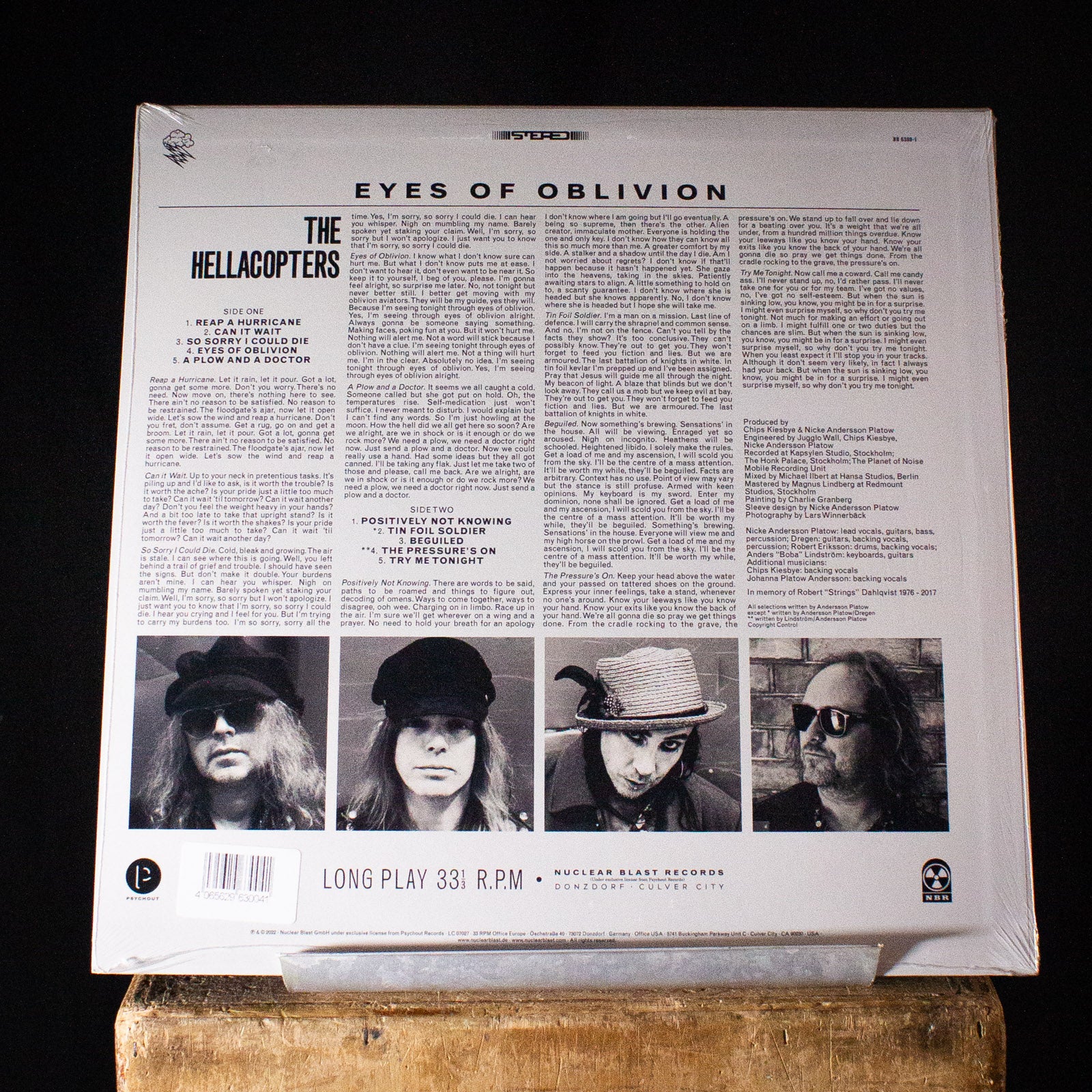 The Hellacopters Eyes of Oblivion LP (Clear Vinyl with Poster)