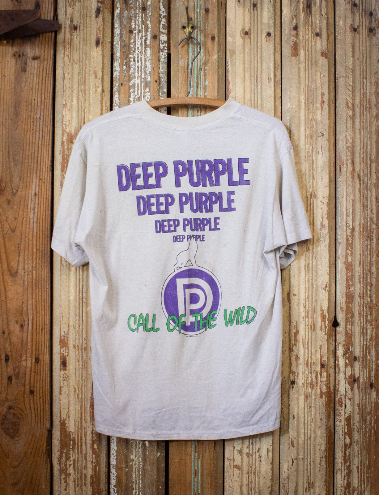 Vintage 1987 Deep Purple Call Of the Wild Concert T Shirt XL