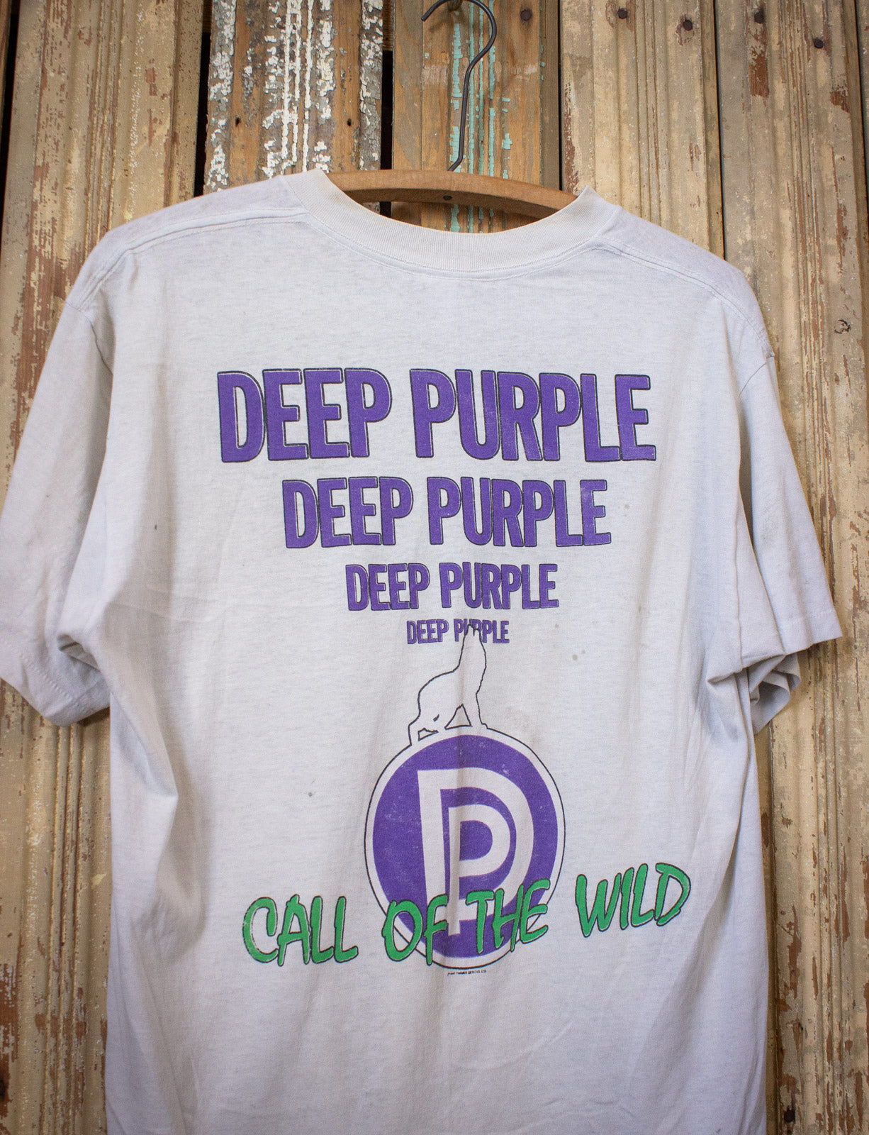 Vintage 1987 Deep Purple Call Of the Wild Concert T Shirt XL