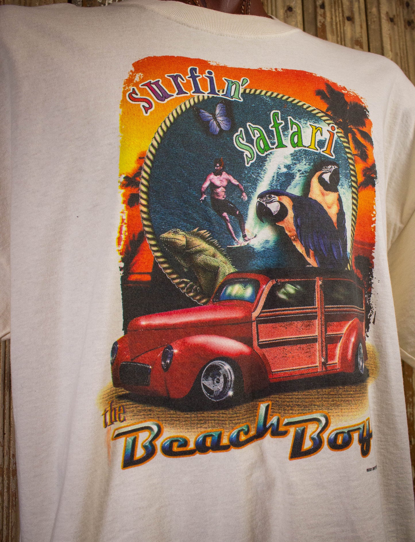 Vintage 2001 Beach Boys Surfin Safari Concert T Shirt White XXL