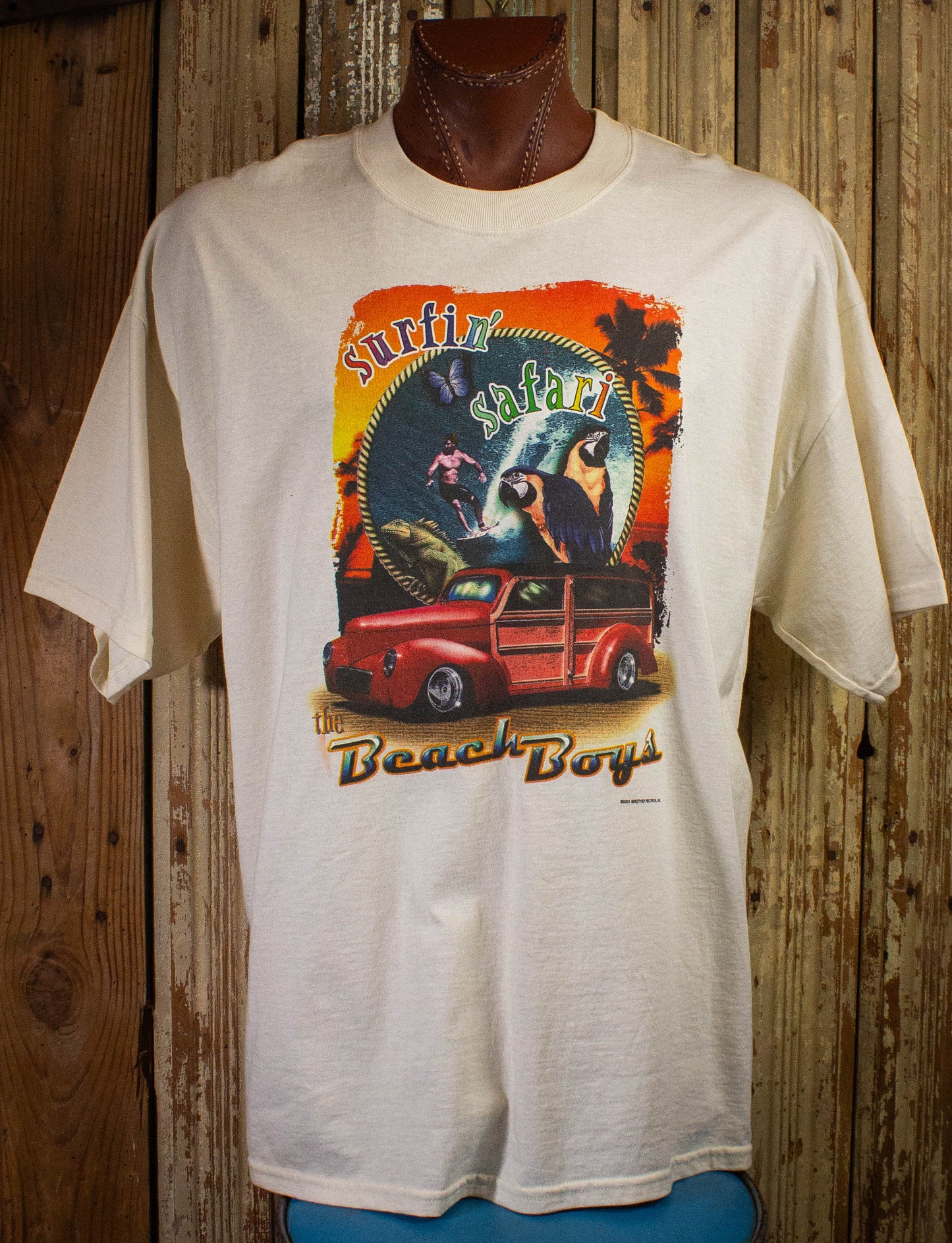 Vintage 2001 Beach Boys Surfin Safari Concert T Shirt White XXL