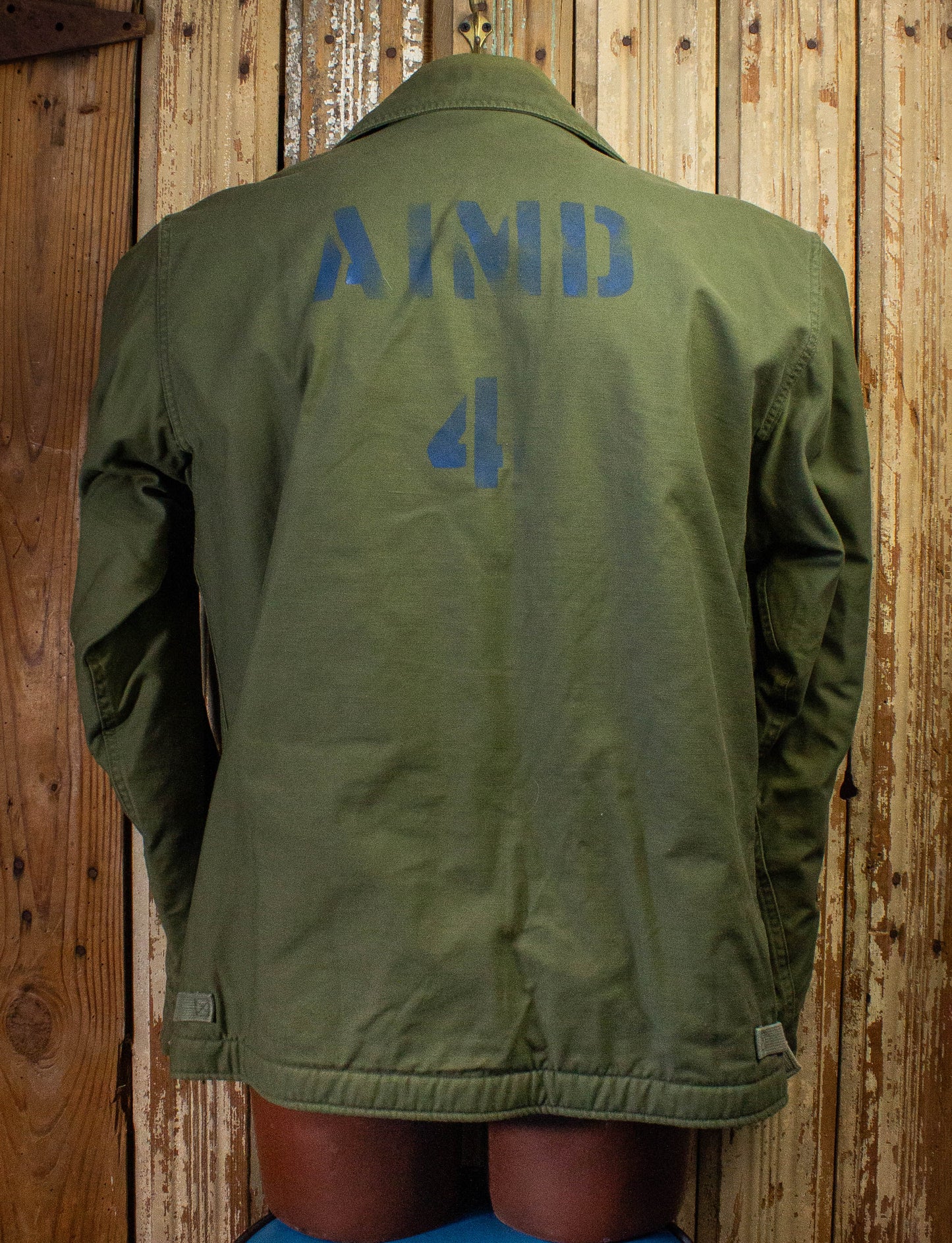 Vintage A-2 US Navy Deck Jacket 70s Olive Drab 2XL