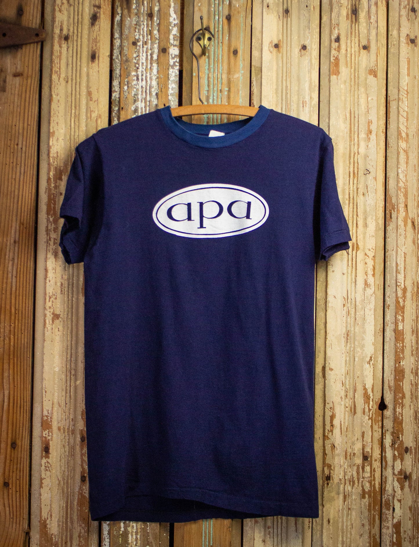 Vintage APA Crew Concert T Shirt 70s Blue Small