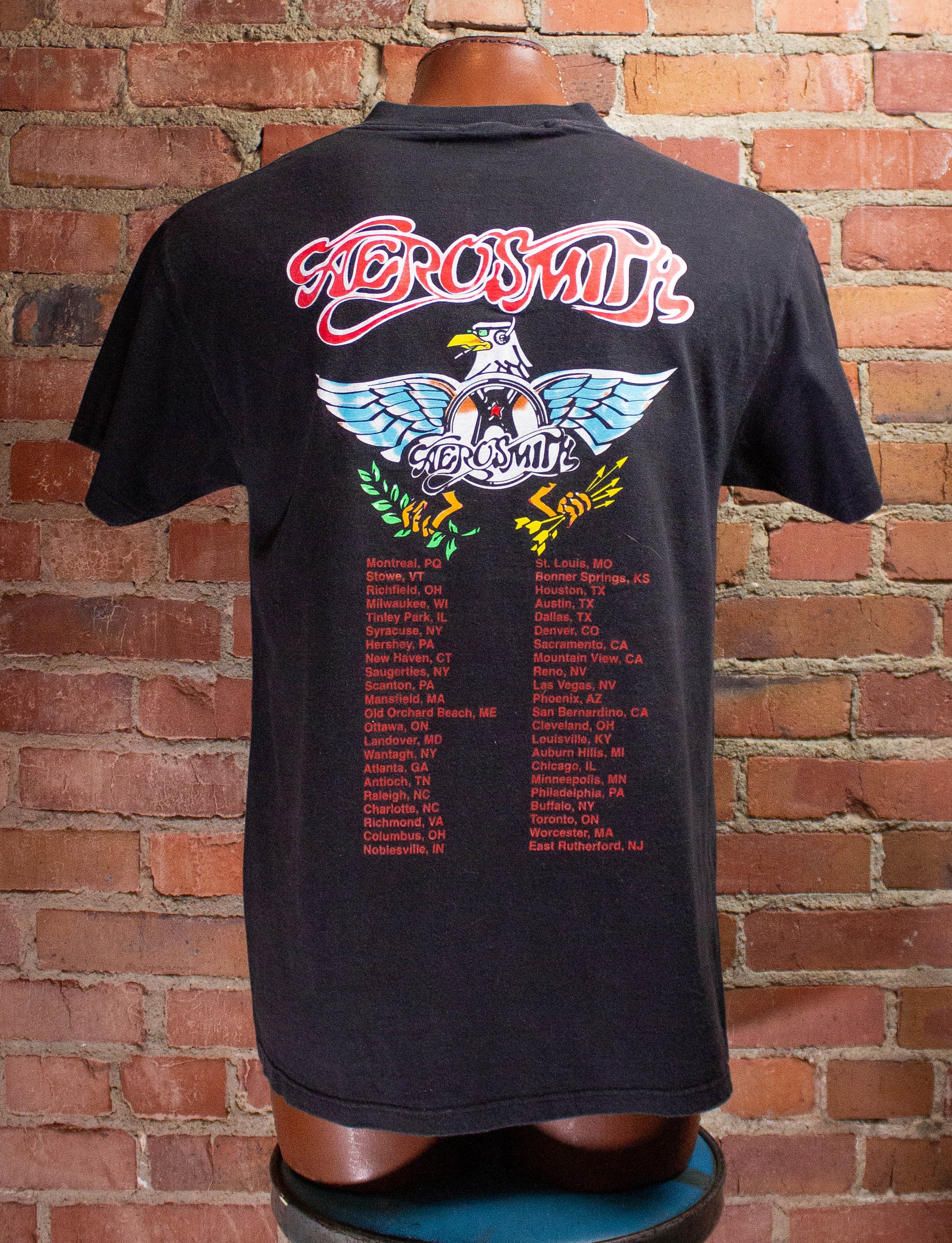 Vintage Aerosmith Aeroforce One Get A Grip Concert T-Shirt 1993 L