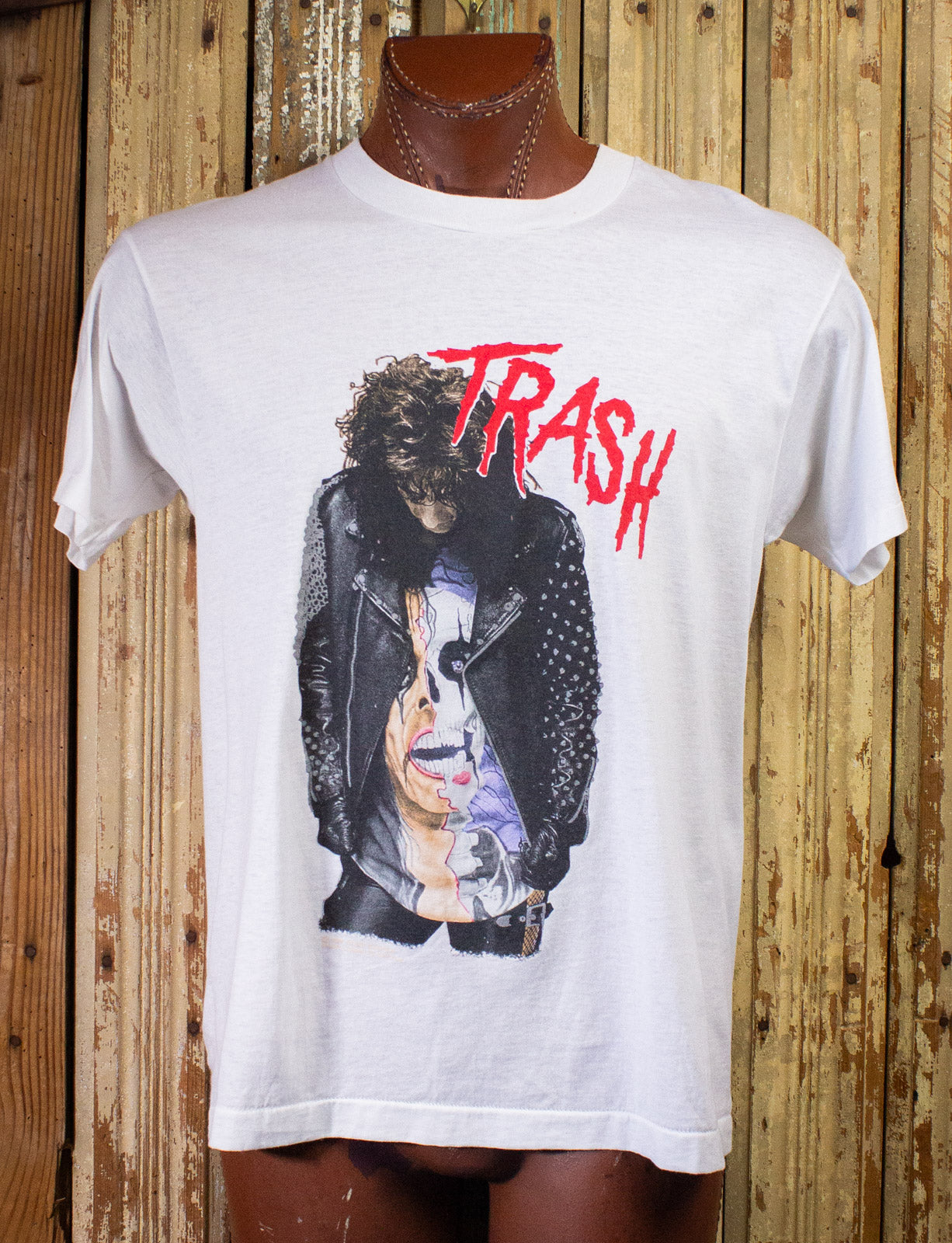 Vintage Alice Cooper Trash Canada Concert T Shirt 1989/90 White XL