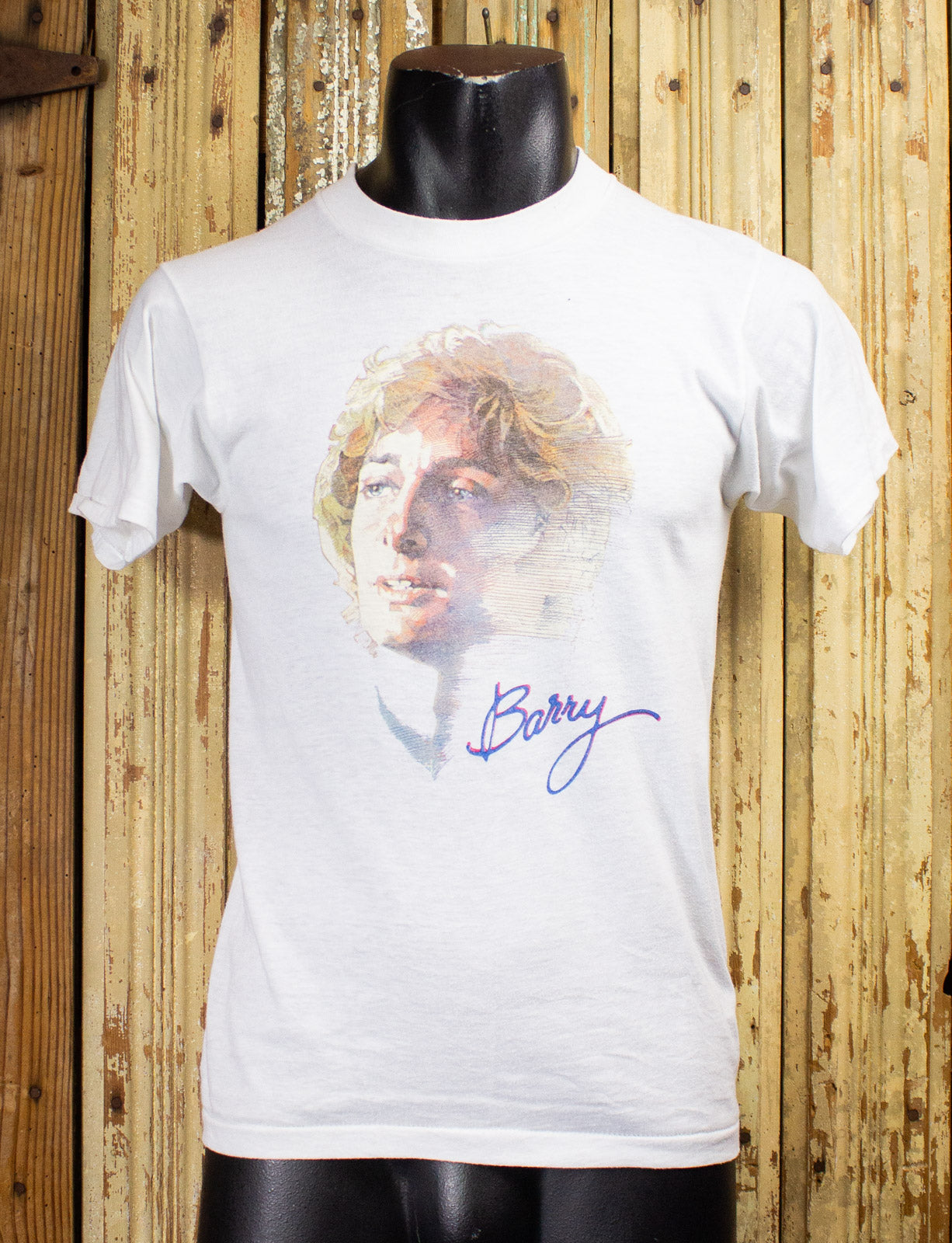 Vintage Barry Manilow Concert T Shirt 80s White Small