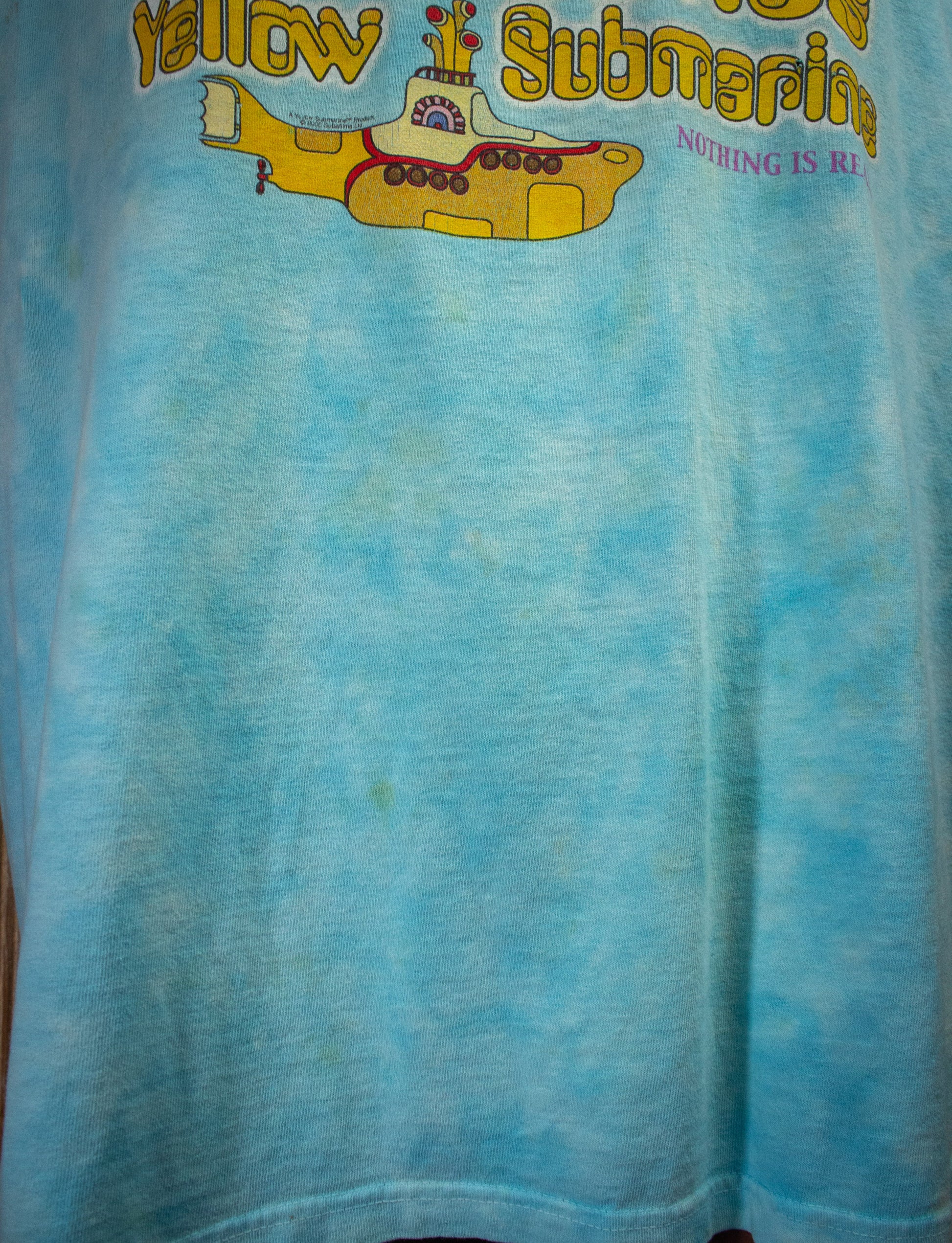 Vintage Beatles Yellow Submarine Tie Dye T Shirt 2005 2XL