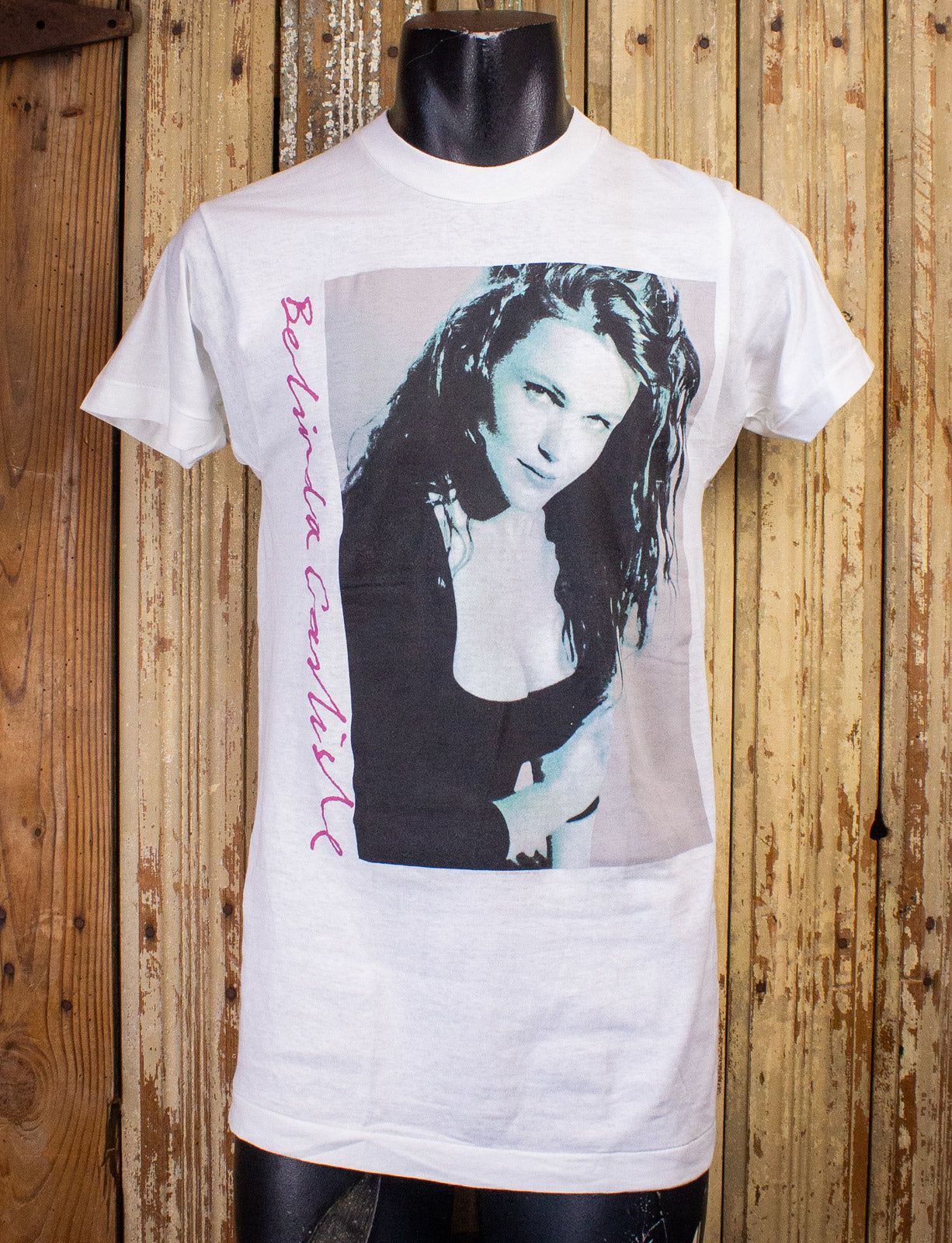 Vintage Belinda Carlisle Concert T Shirt 1990 White Small Go Gos