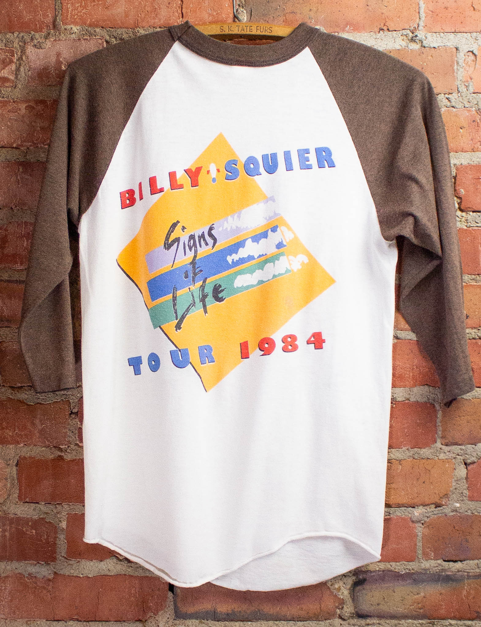 Vintage Billy Squier Signs Of Life Tour Concert T-Shirt 1984 S