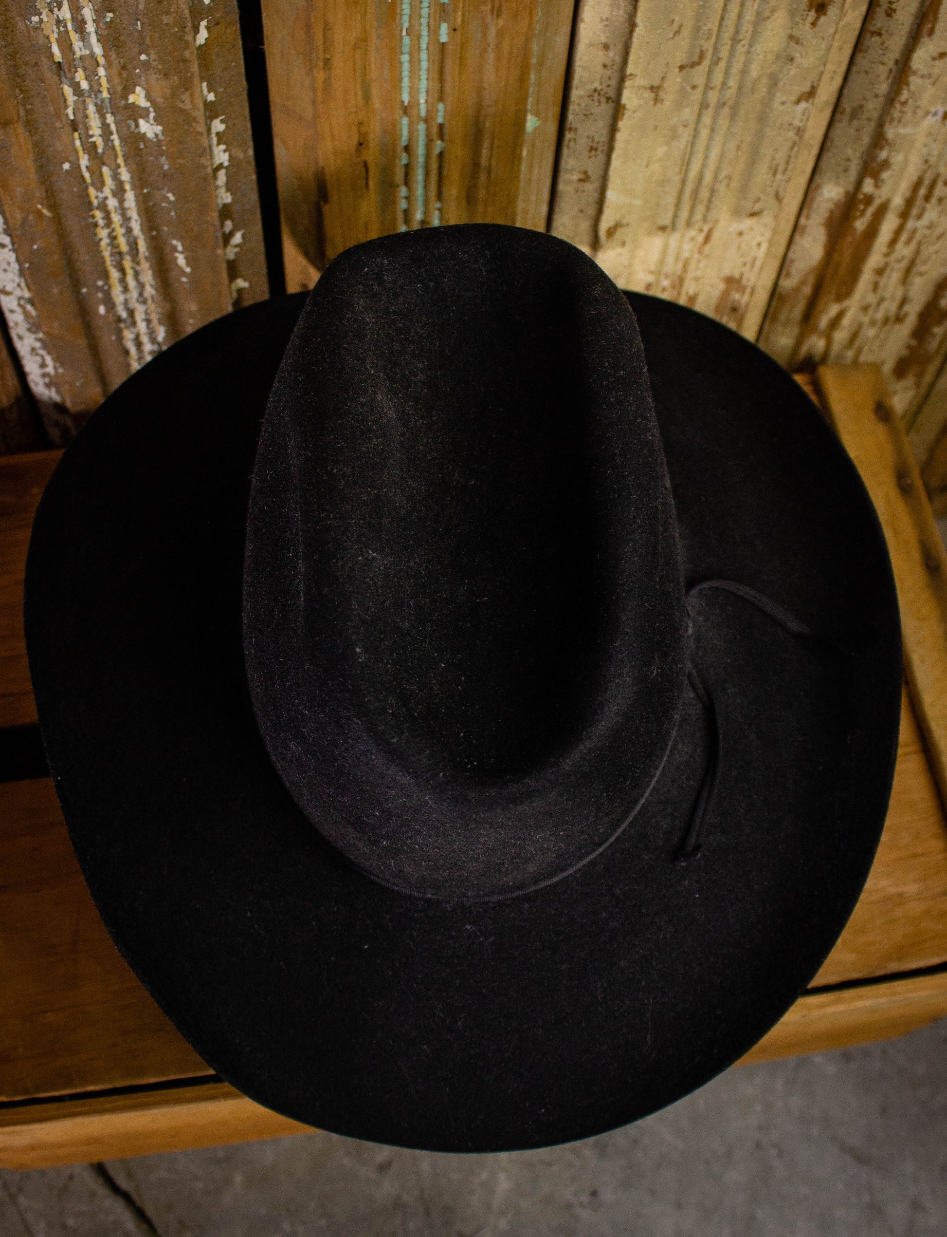 Vintage Black 3X Beaver Resistol Cowboy Hat Black 6 3/4