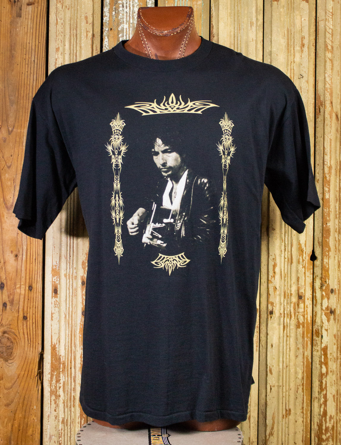 Vintage Bob Dylan Concert T Shirt 90s Black XL