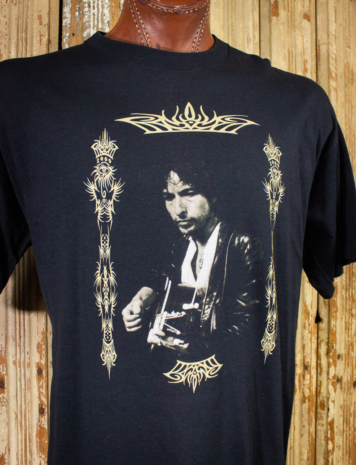 Vintage Bob Dylan Concert T Shirt 90s Black XL