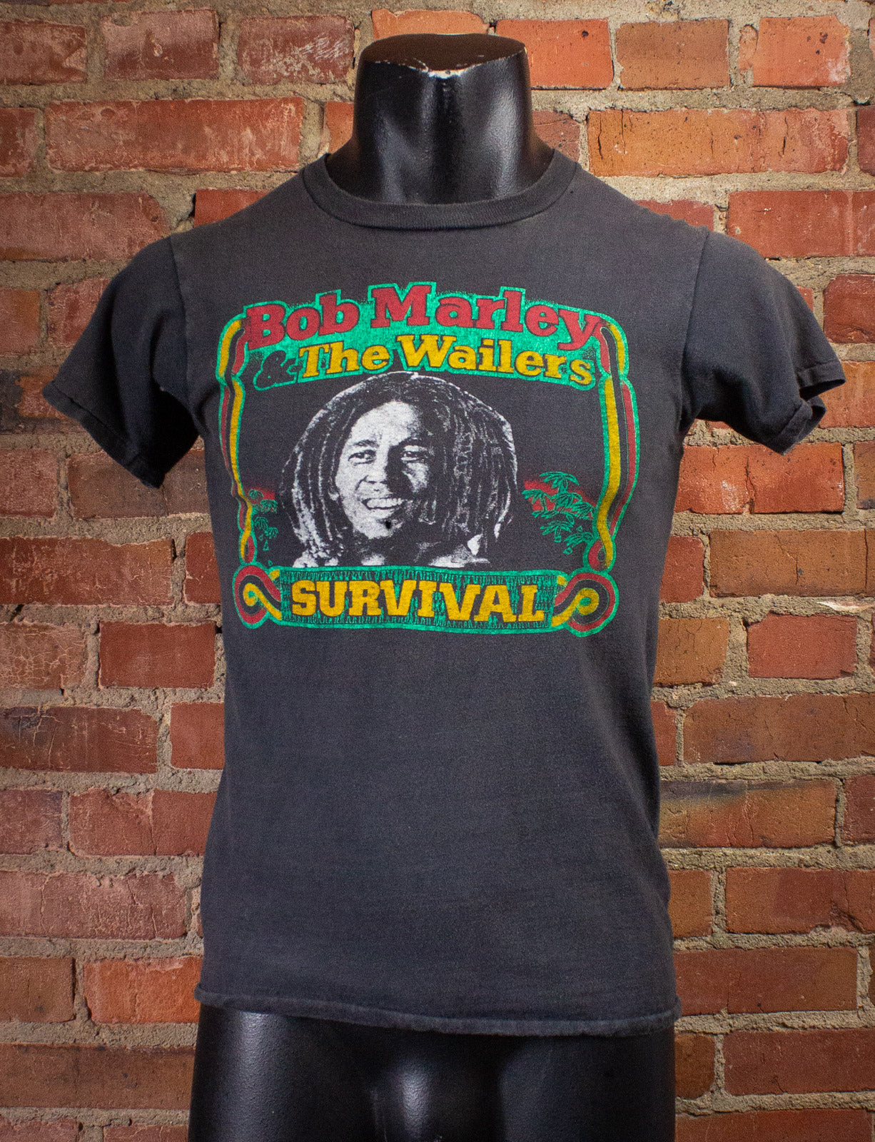 Vintage Bob Marley Survival Concert T Shirt 70s XS