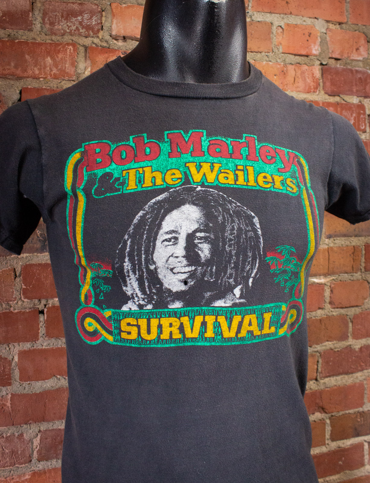 Vintage Bob Marley Survival Concert T Shirt 70s XS