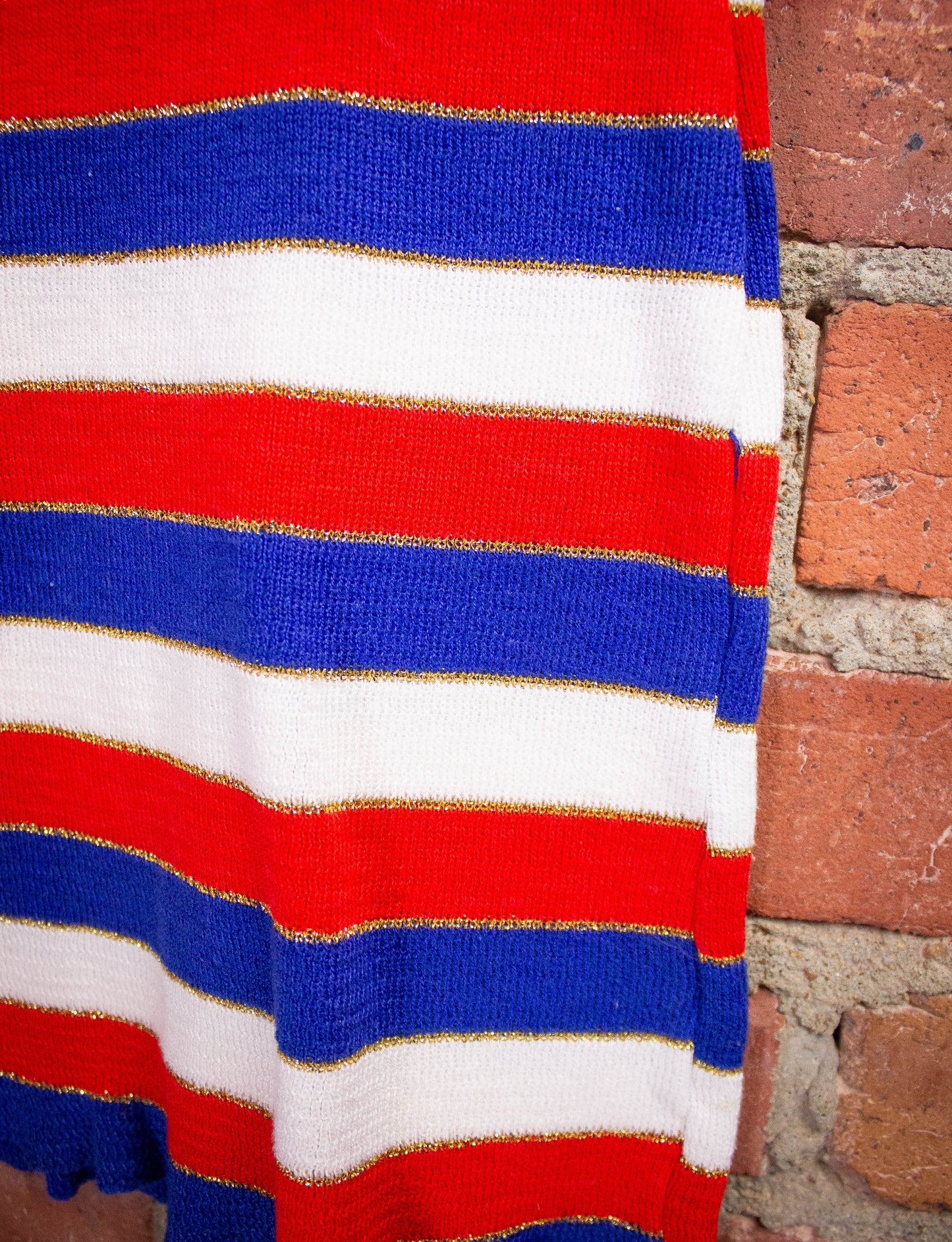 Vintage Bobbie Brooks Knit Striped Tank 1960s XS