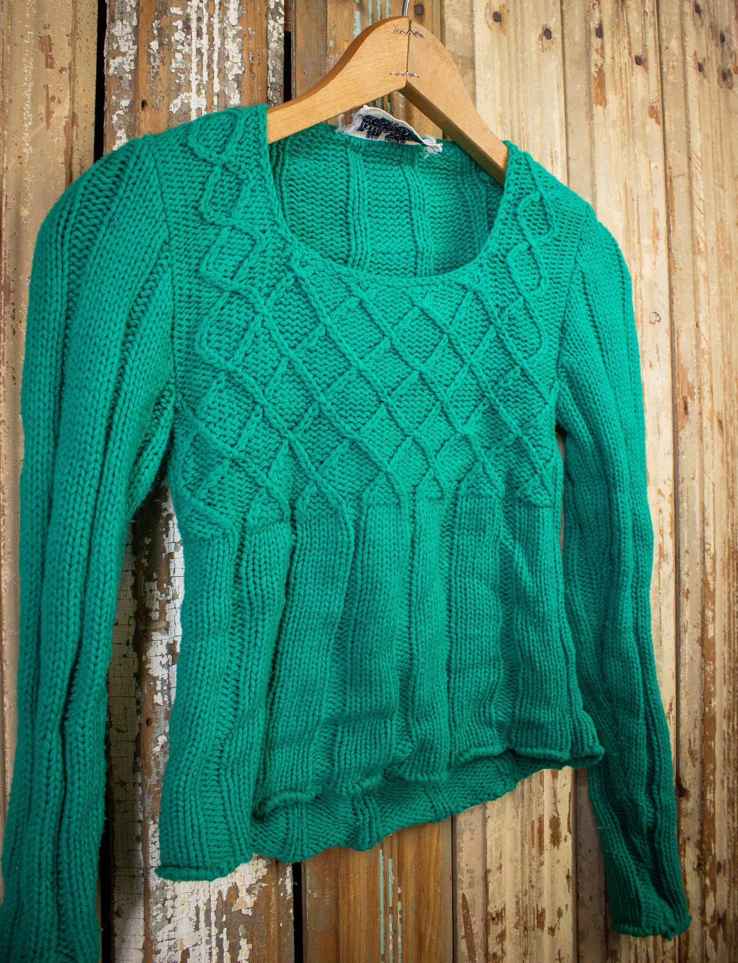 Vintage Bobbie Brooks Sweatshirt 70s Teal XS