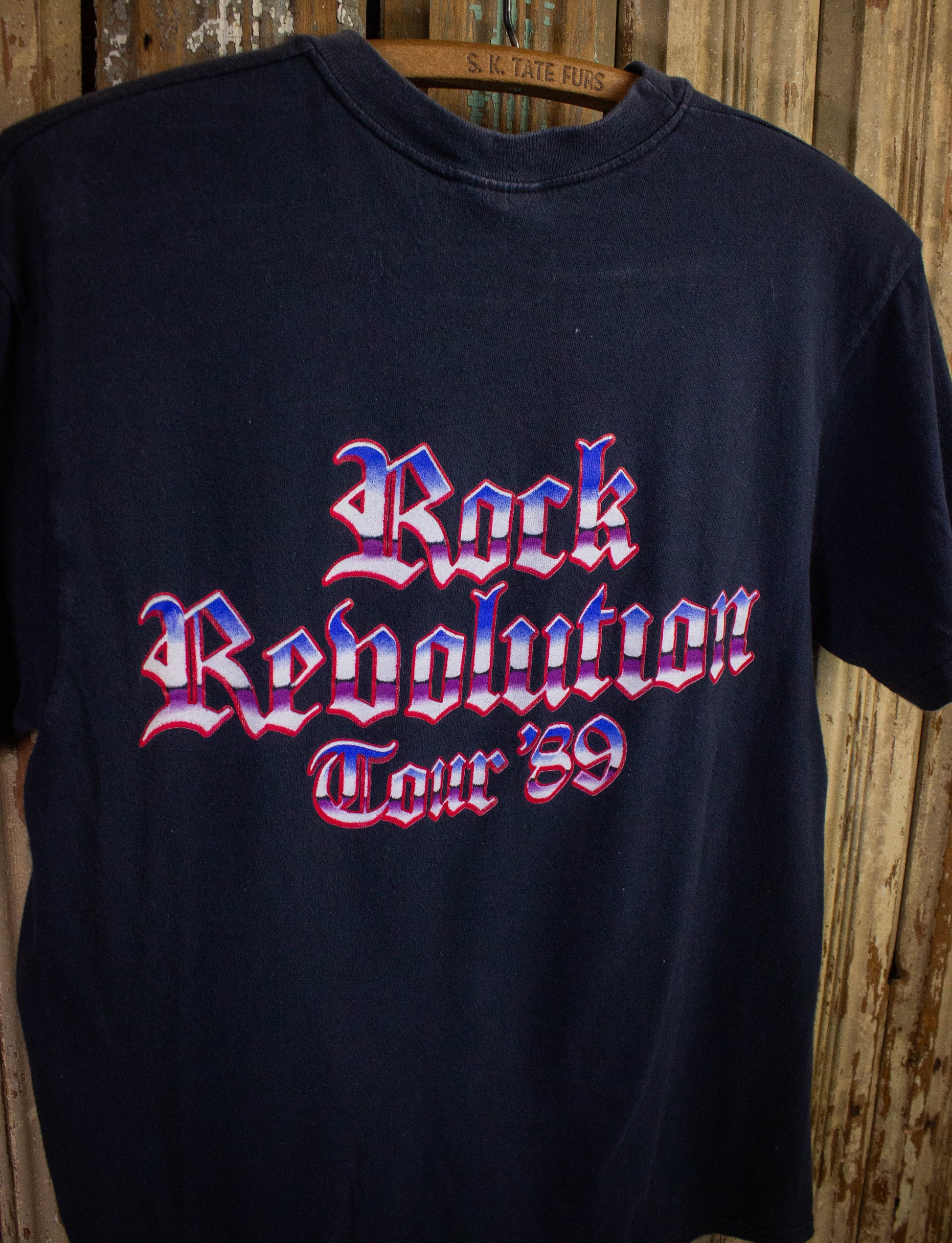 Vintage Britny Fox Rock Revolution Concert T Shirt 1989 Black Medium