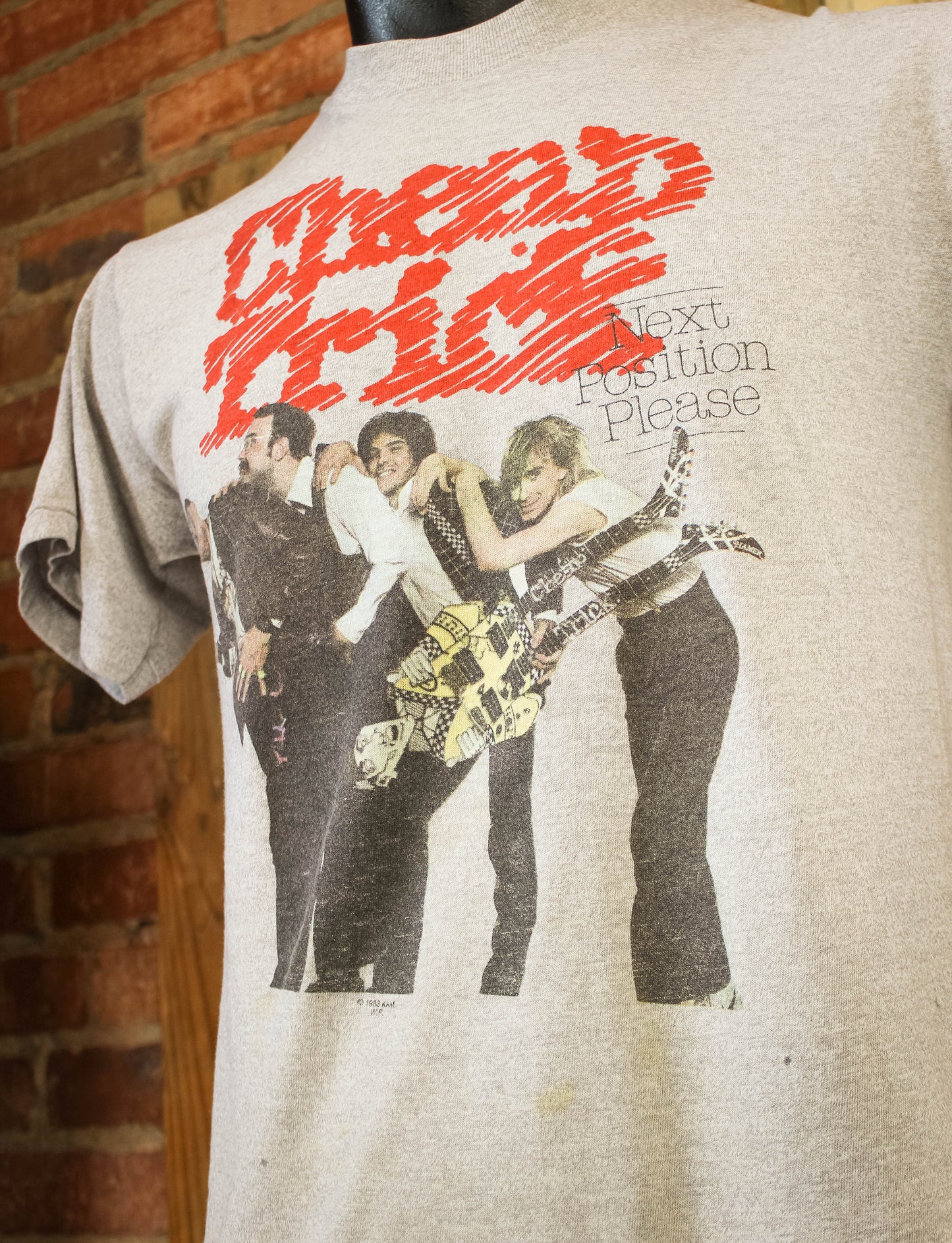 Vintage Cheap Trick Next Position Please  Concert T-Shirt 1985 S