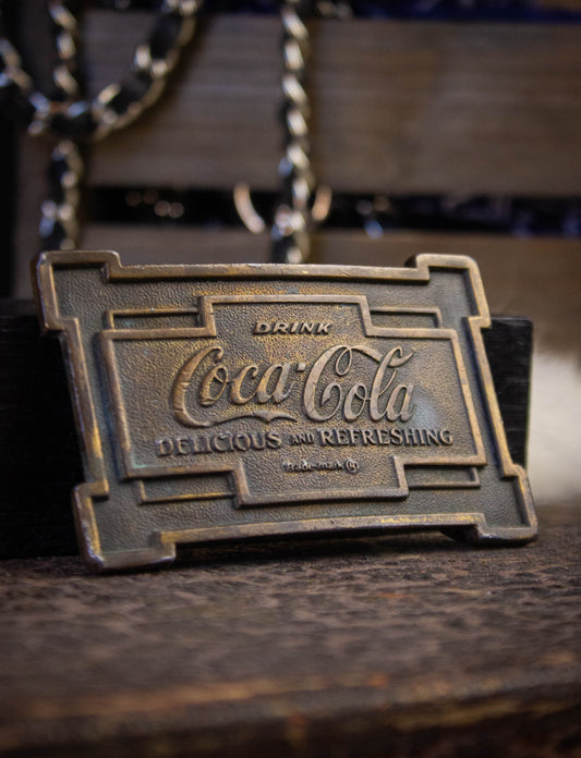 Vintage Coca Cola Belt Buckle 1976