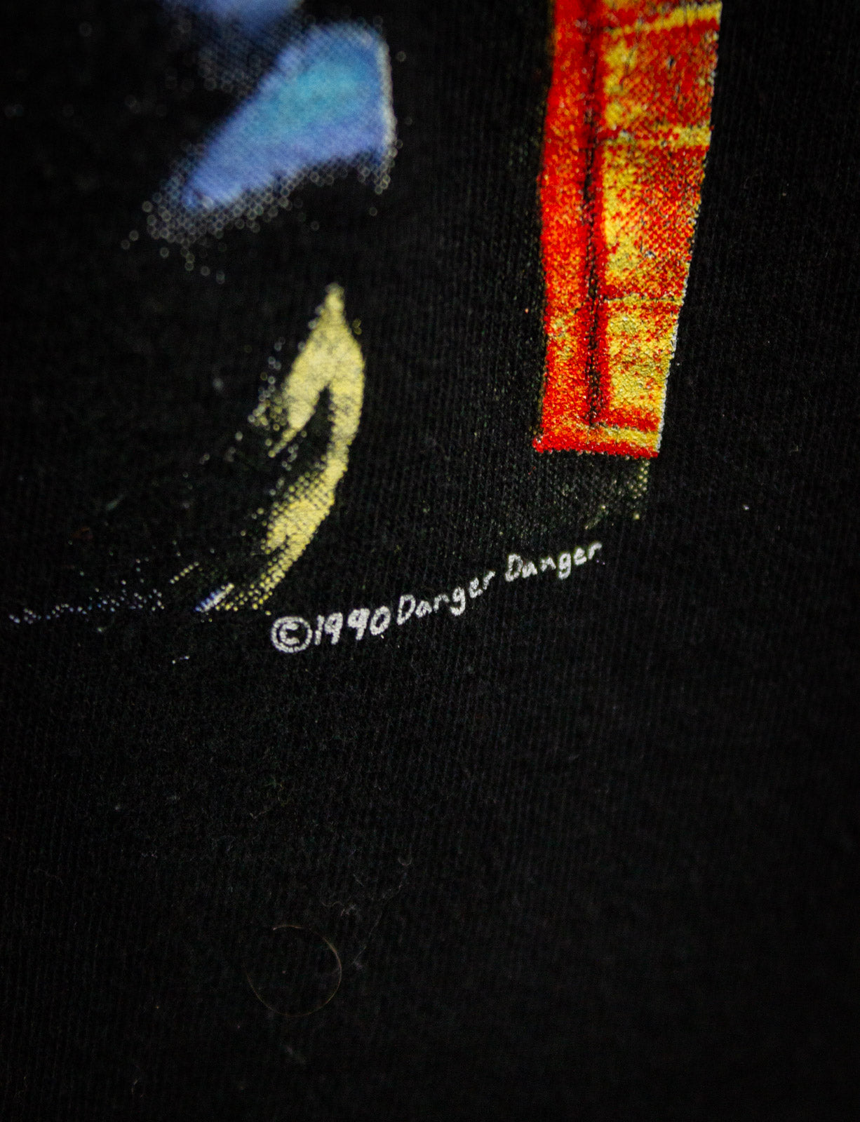 Vintage Danger Danger Naughty Tour Concert T Shirt 1990 Black Medium