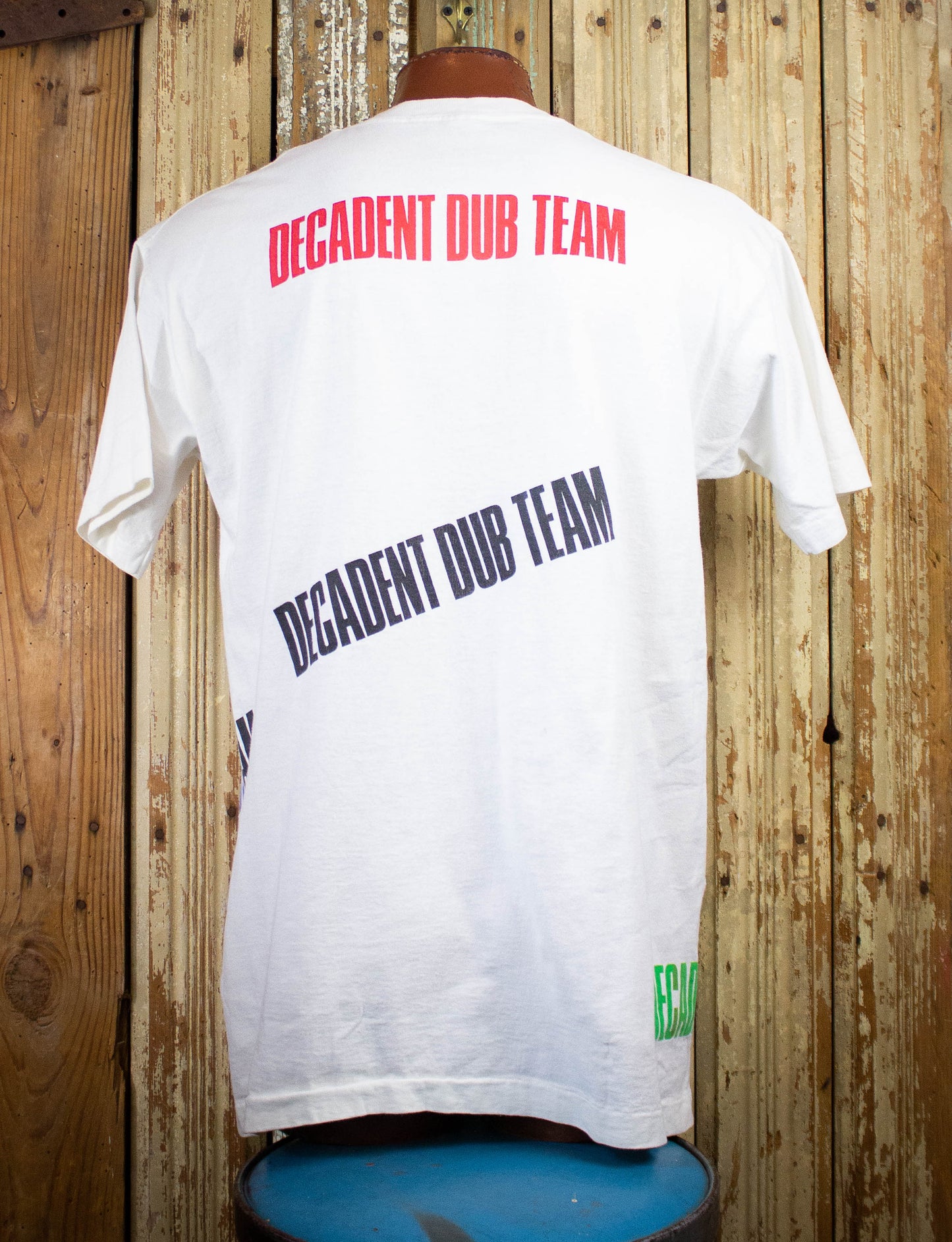 Vintage Decadent Dub Team Concert T Shirt 90s White XL