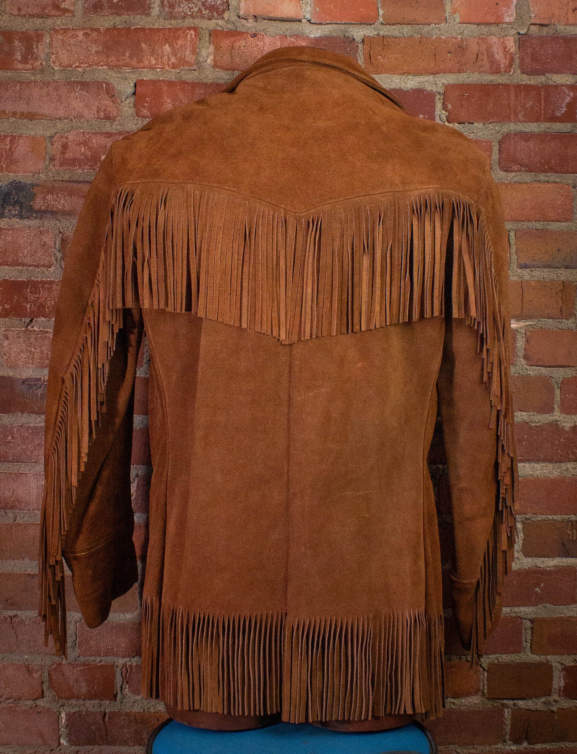 Vintage Deer Wear Suede Fringe Jacket 70s Brown Large