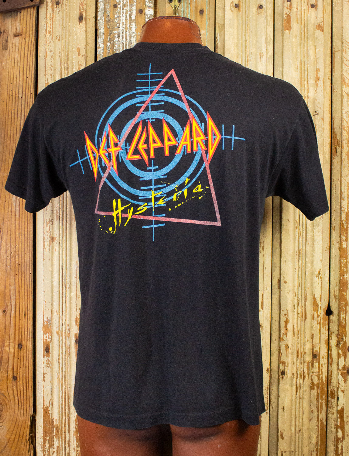 Vintage Def Leppard Hysteria Concert T Shirt 1988 Black Large