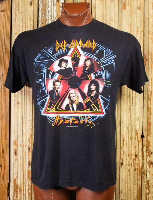 Vintage Def Leppard Hysteria Concert T Shirt 1988 Black Large