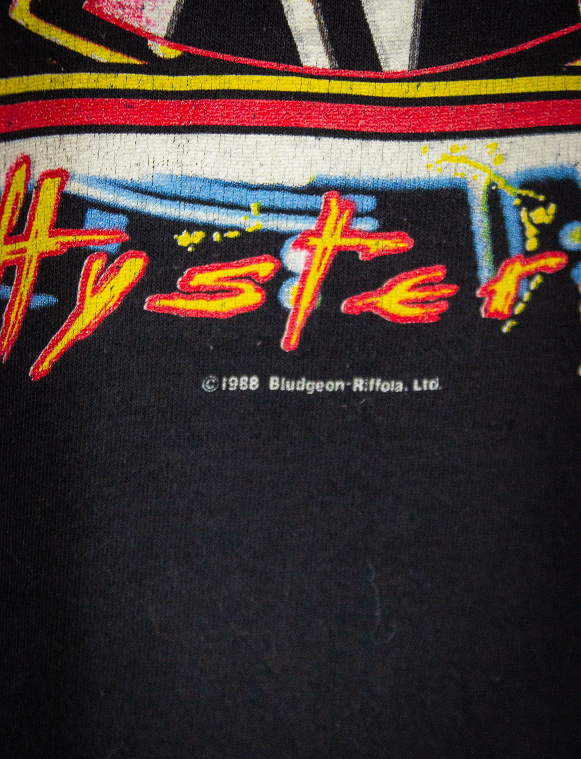 Vintage Def Leppard Hysteria Concert T Shirt 1988 Black Large