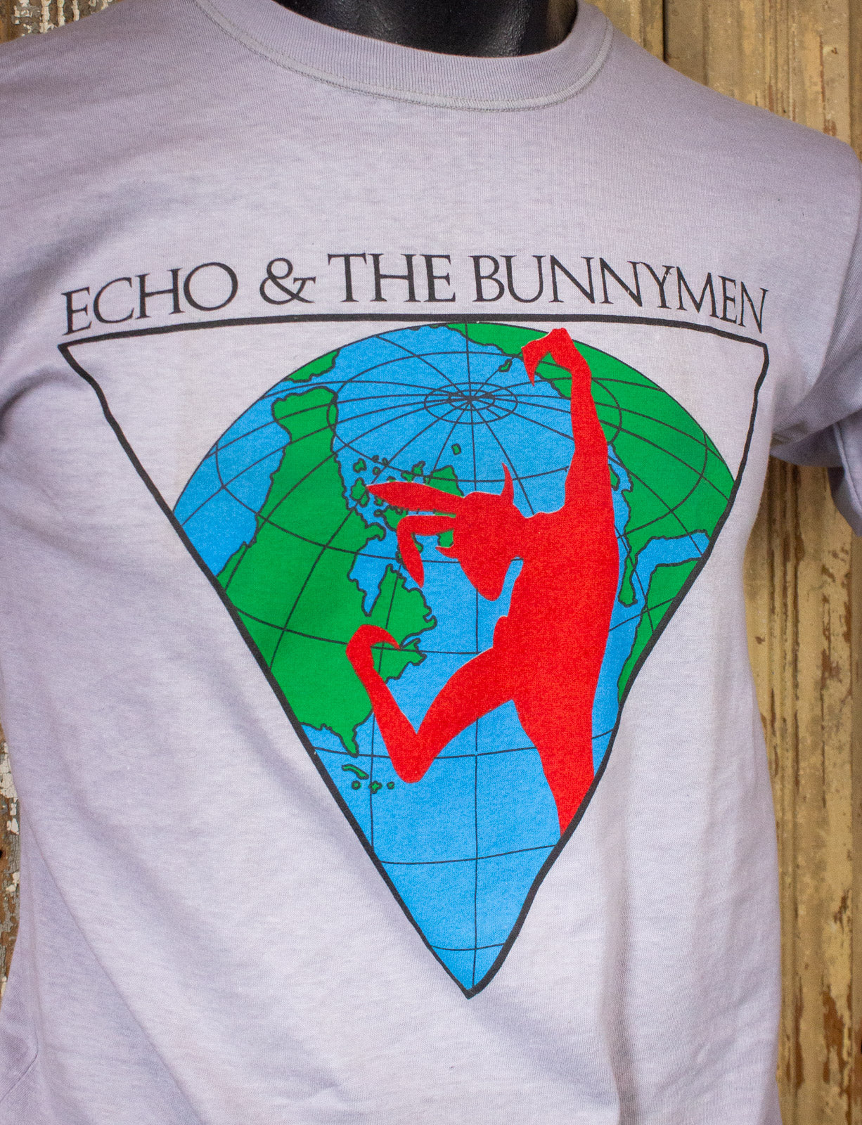 Vintage Echo and The Bunnymen Concert T Shirt 1986 Grey Small