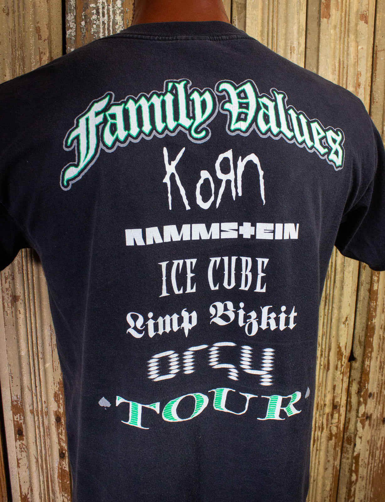 Vintage Family Values Tour Concert T Shirt 1998 Black Large