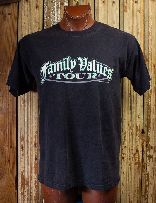 Vintage Family Values Tour Concert T Shirt 1998 Black Large