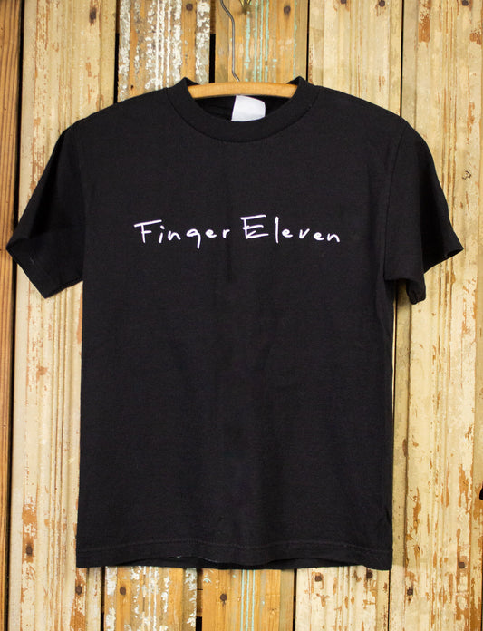 Vintage Finger Eleven Concert T Shirt 2003 Black Small