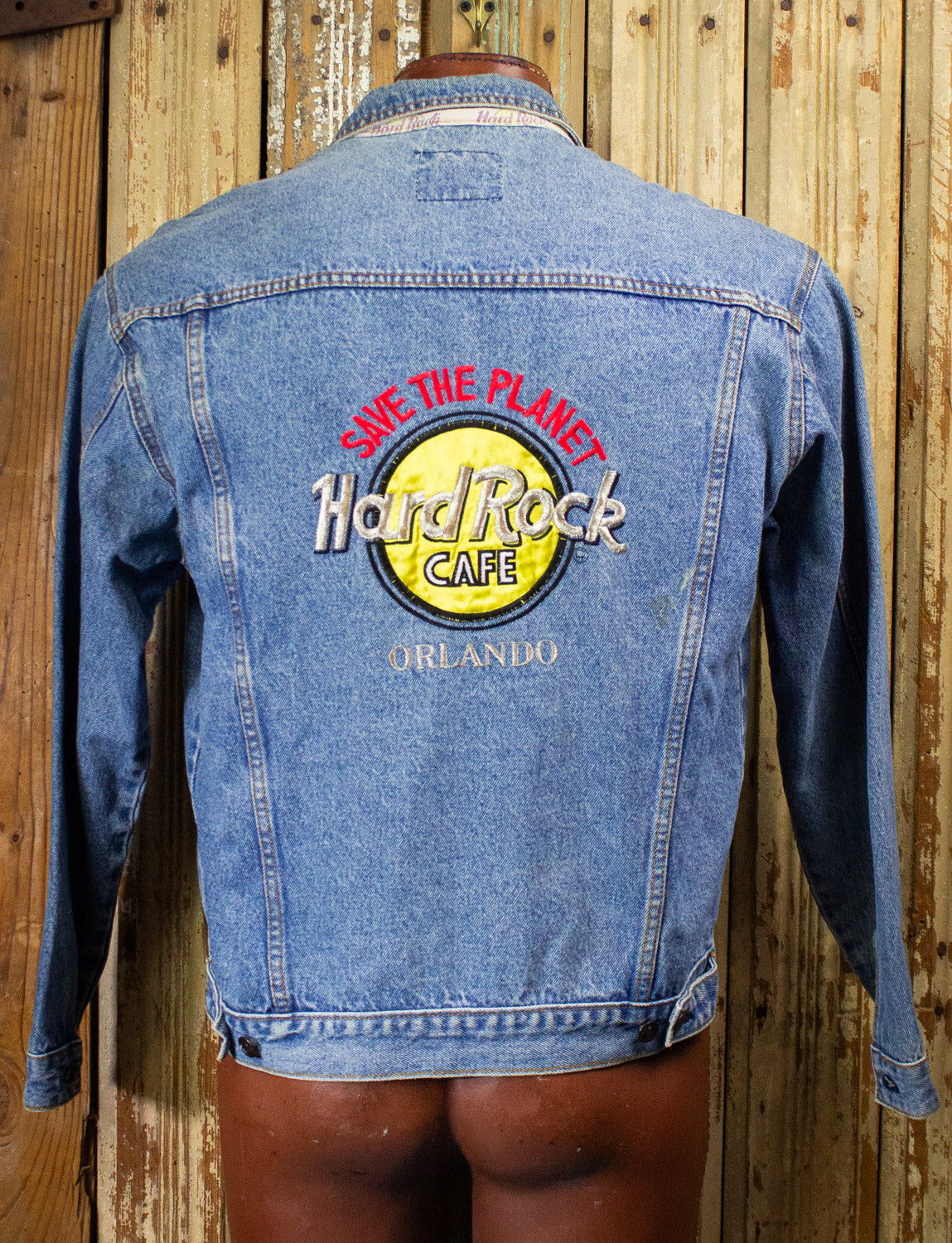 Vintage Hard Rock Cafe Orlando Denim Jacket 90s Large