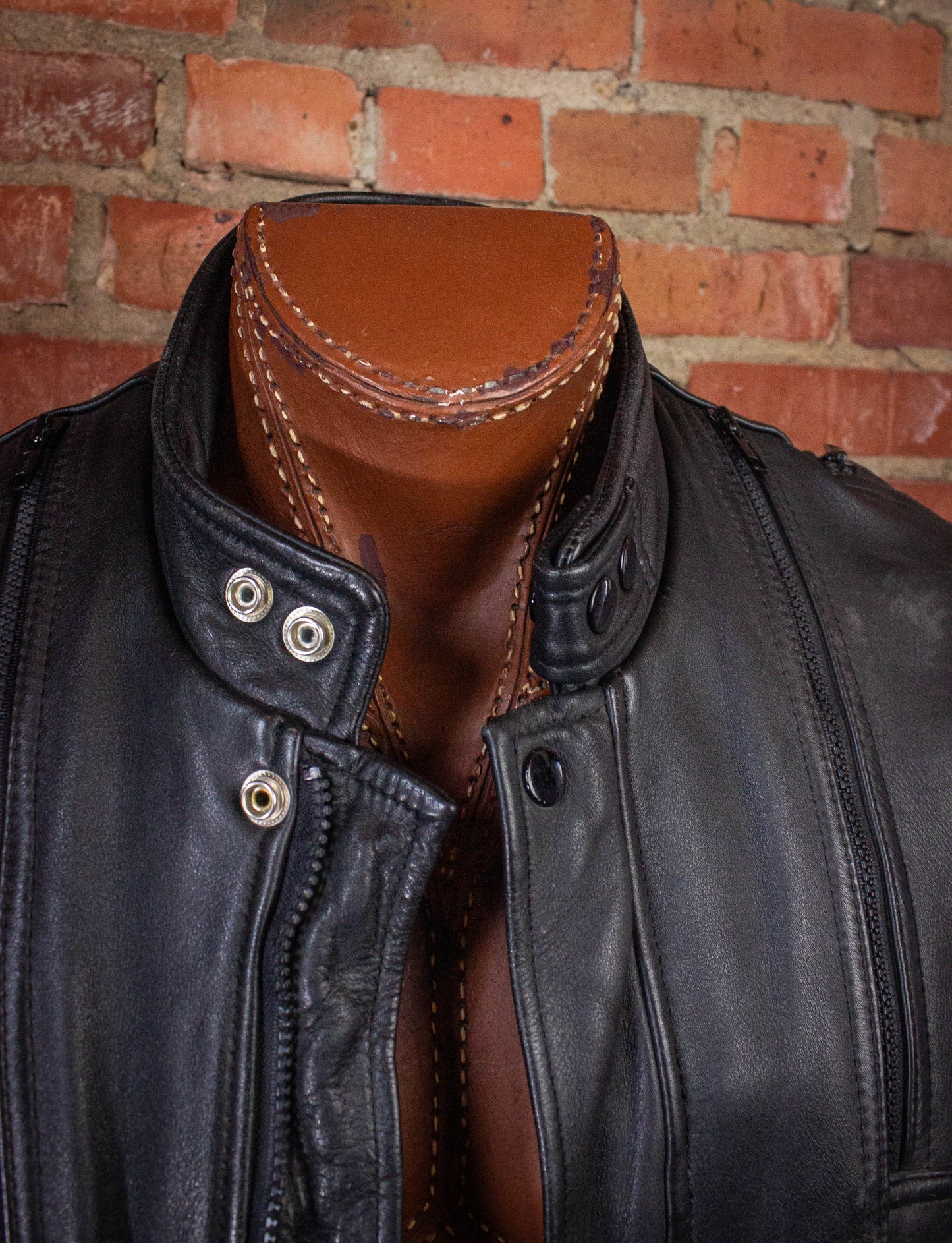 Vintage Hein Gericke Leather Jacket Black Large