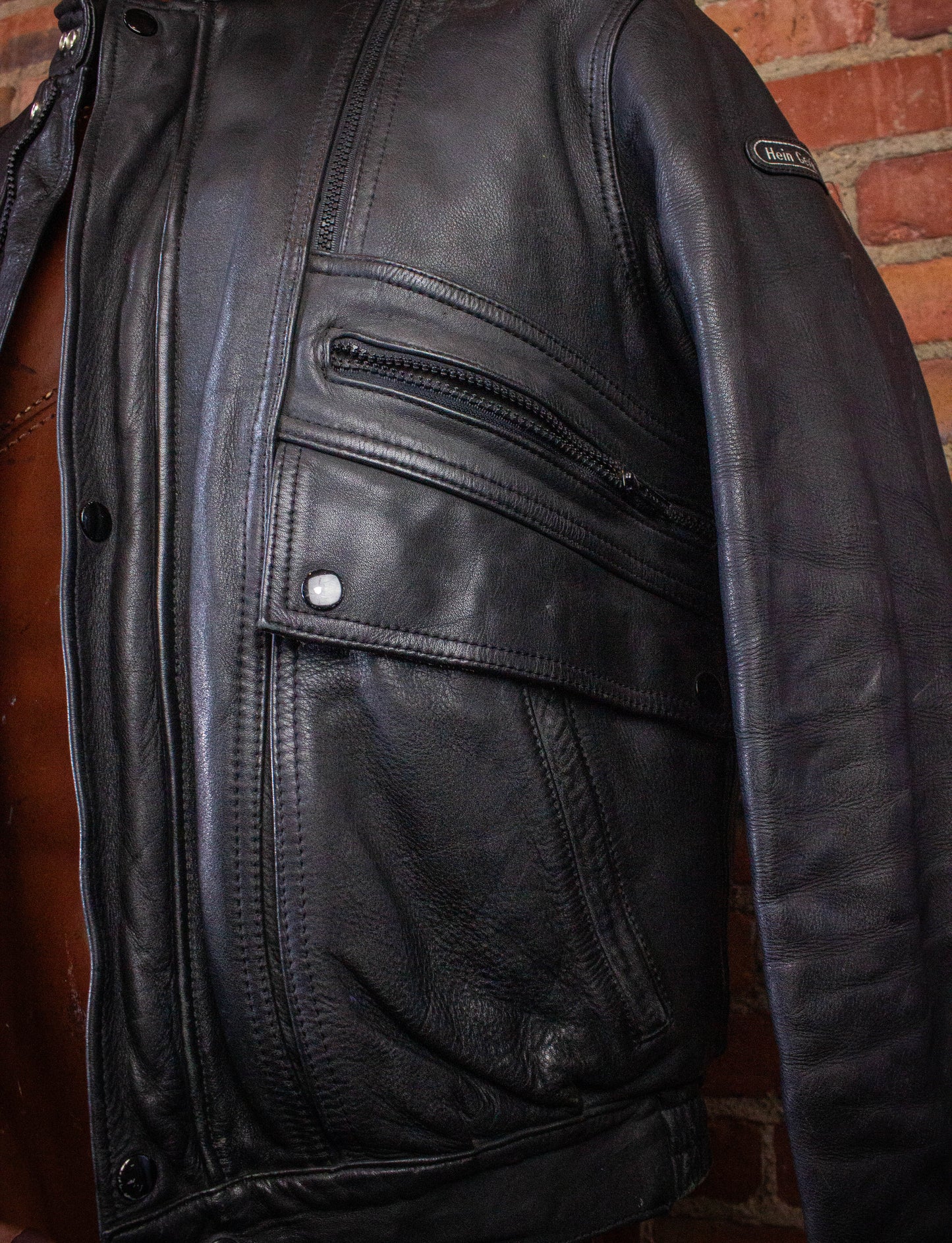 Vintage Hein Gericke Leather Jacket Black Large