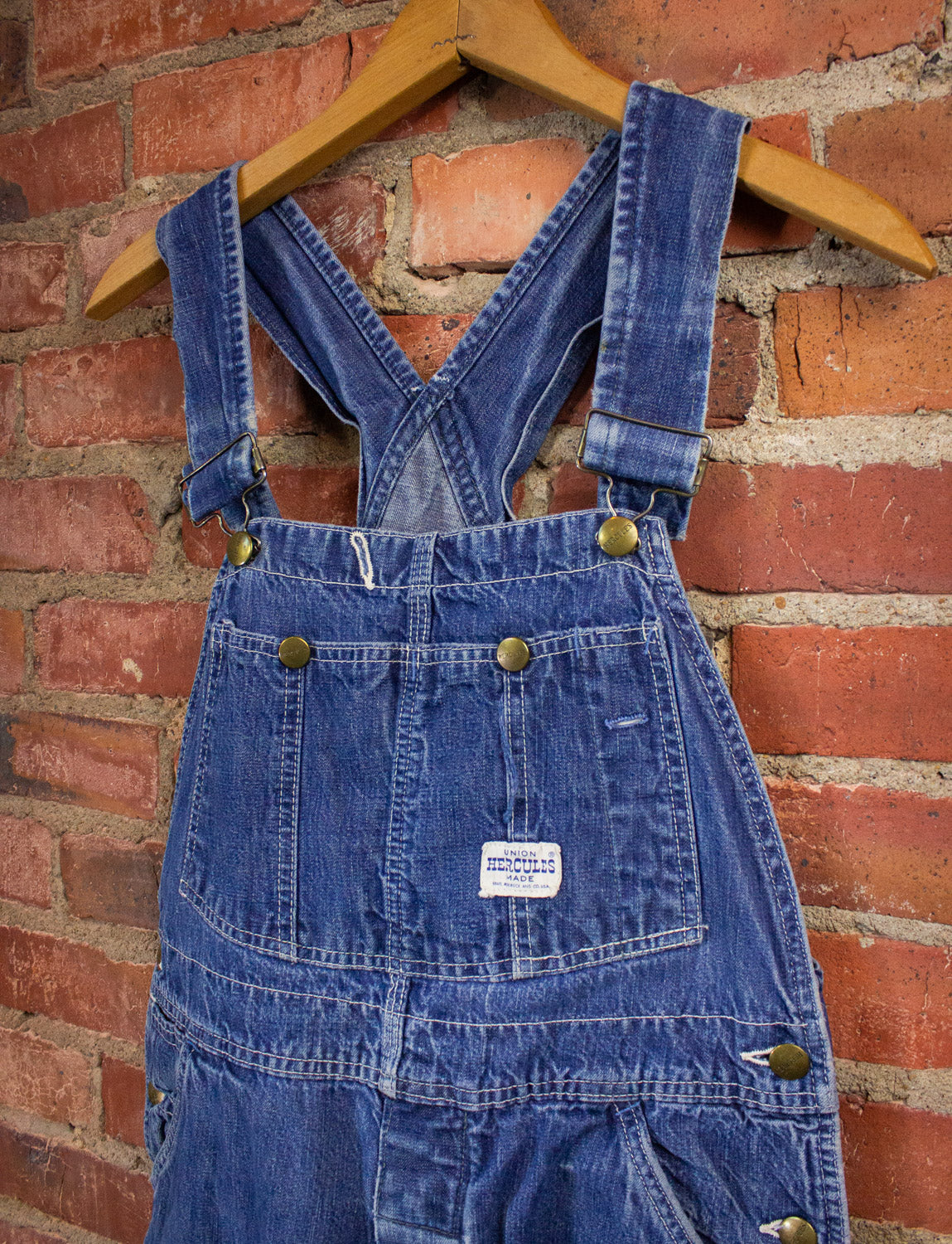 Vintage Hercules Denim Overalls 50s 32x27