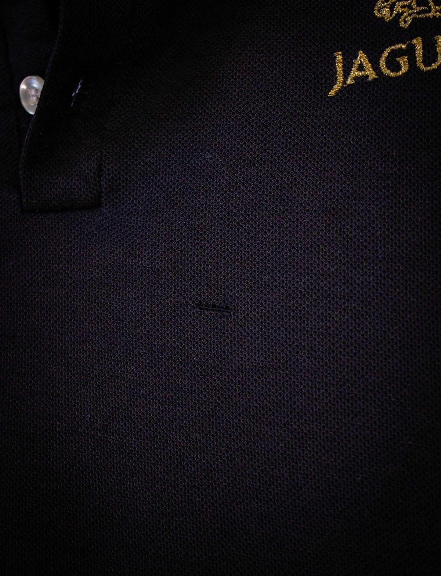 Vintage Jaguar Polo Shirt Black Medium