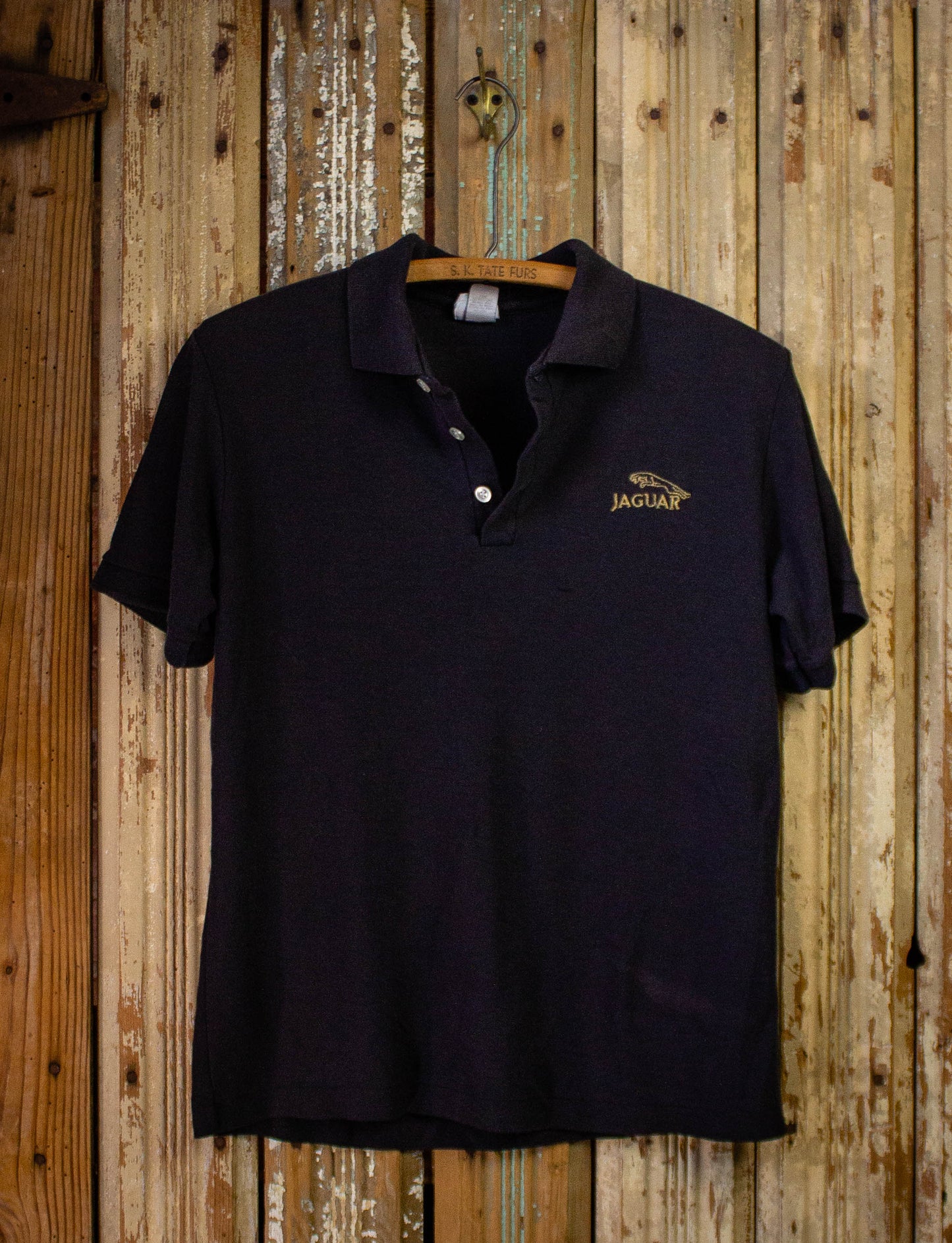 Vintage Jaguar Polo Shirt Black Medium