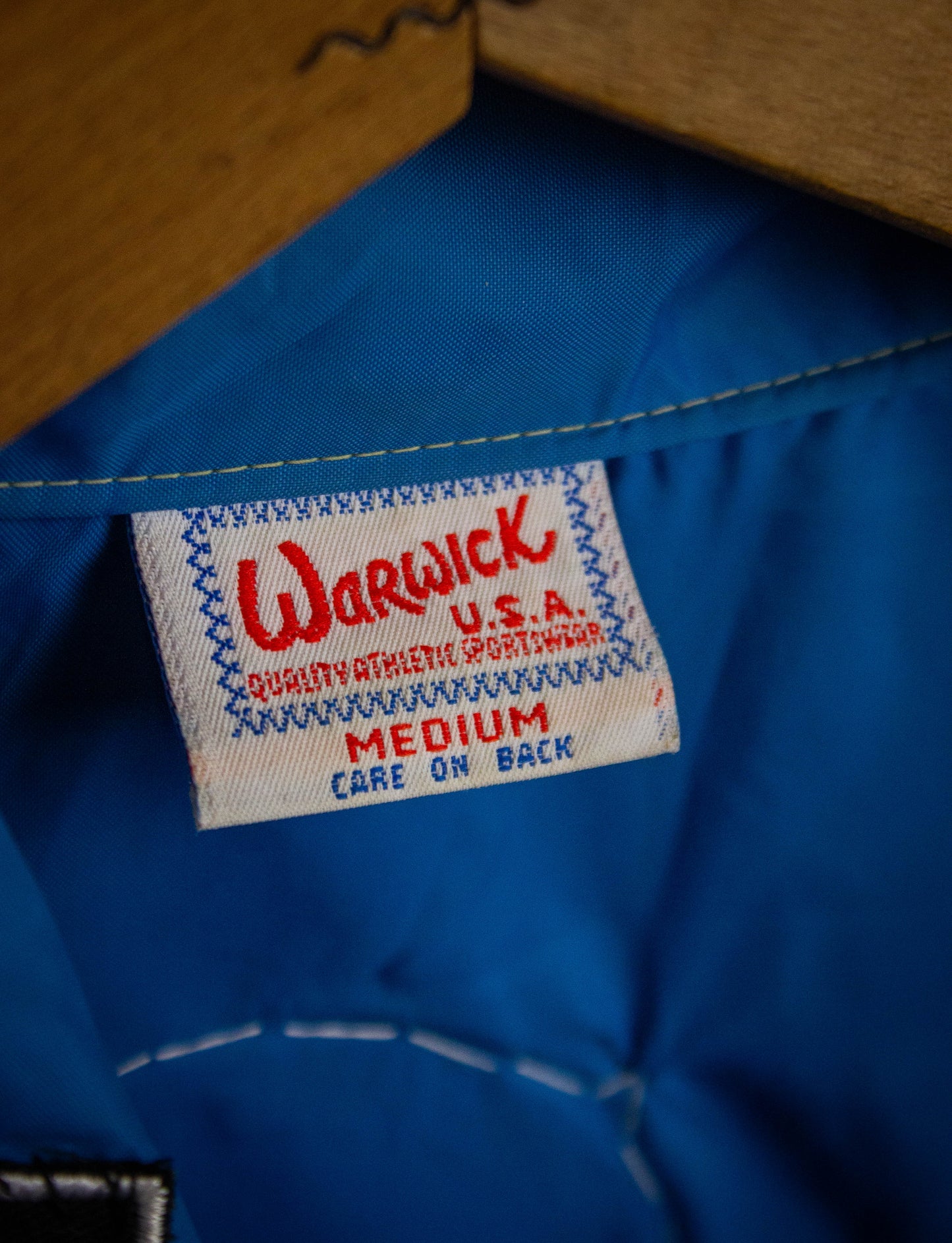 Vintage Jayco Souvenir Nylon Windbreaker Jacket 80s Blue Medium