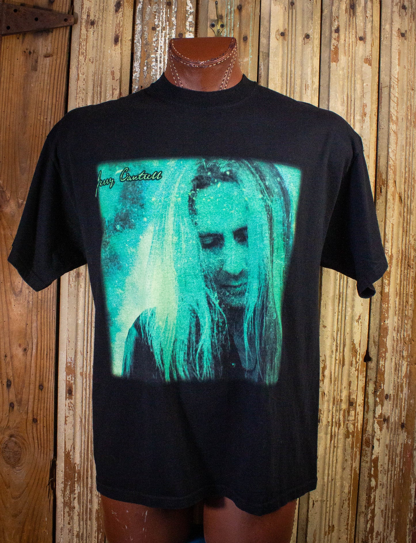 Vintage Jerry Cantrell Degradation Trip Concert T Shirt 2002 Blue and Black XL