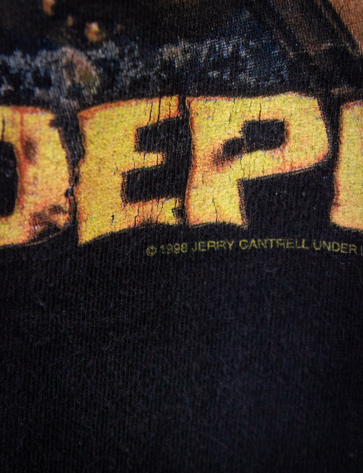 Vintage Jerry Cantrell Dickeye Boggy Depot Concert T Shirt 1998 Black XL