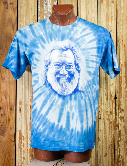 Vintage Jerry Garcia Blue Tie Dye T Shirt 2005 Large